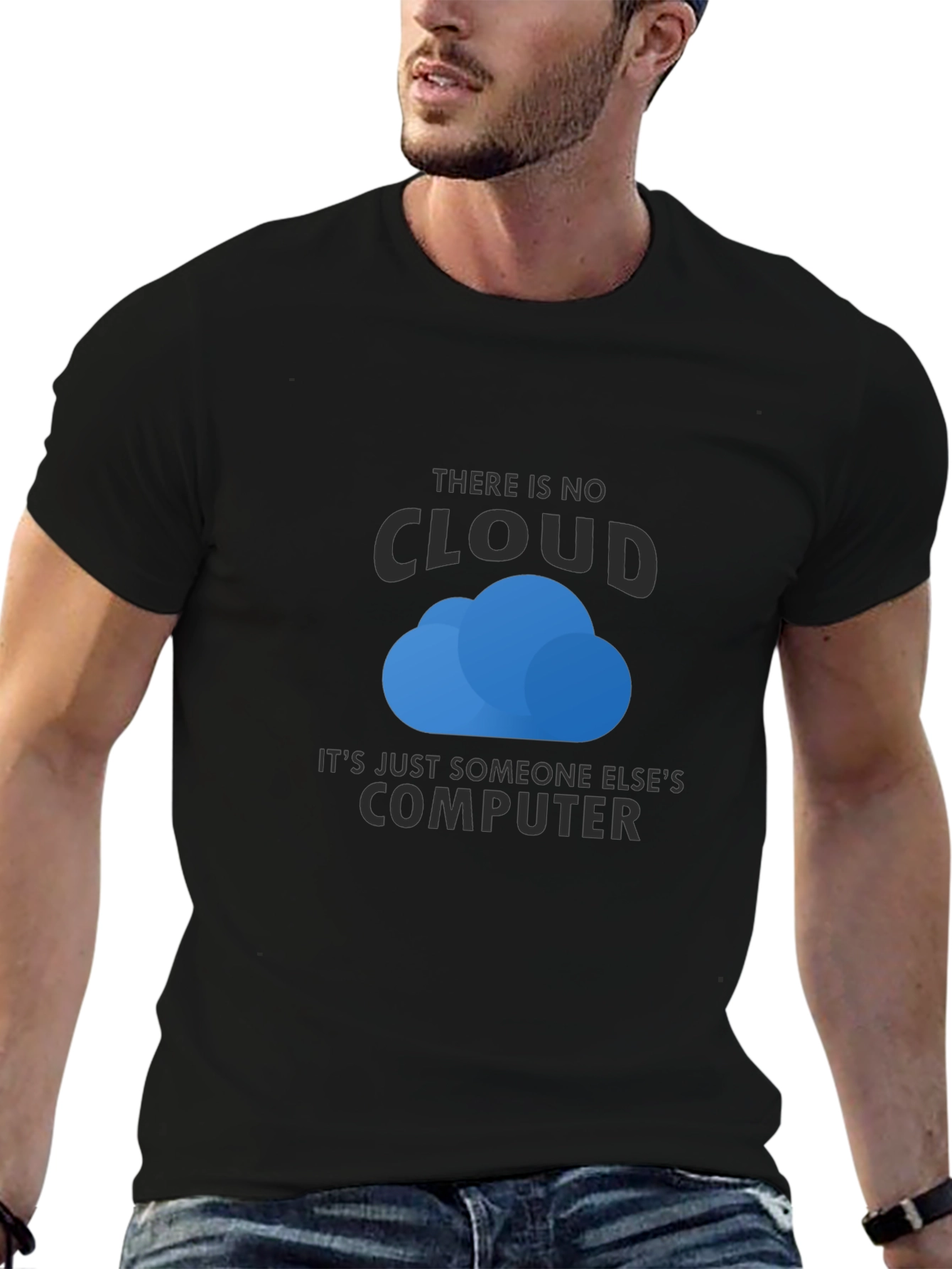 There is No Cloud T-Shirt - Funny Techie Tee