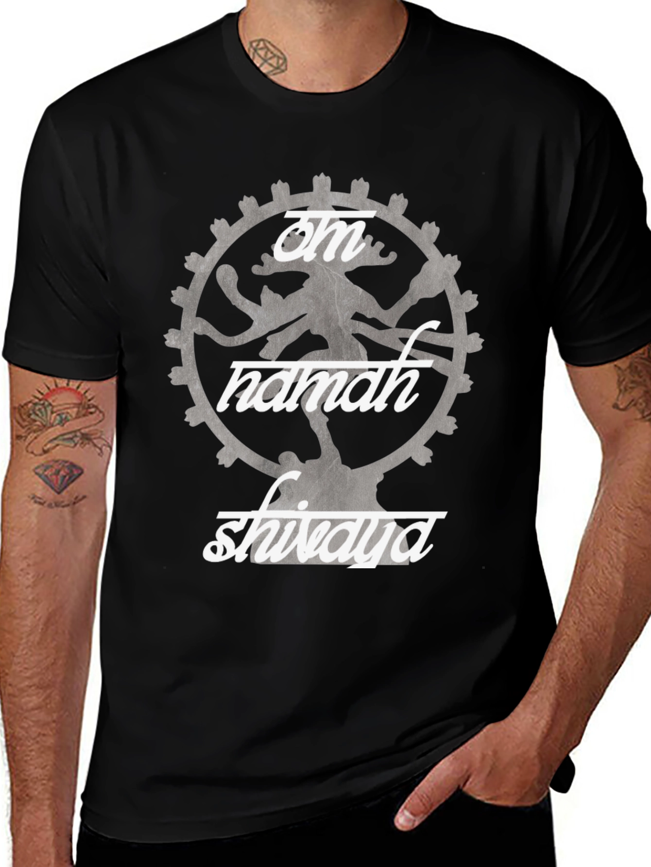 Om Namah Shivaya Graphic Tee - Spiritual Yoga Shirt