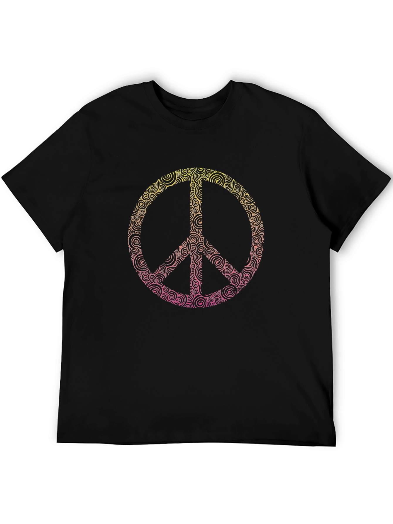 Retro Peace Sign Graphic Tee - Stylish Comfort