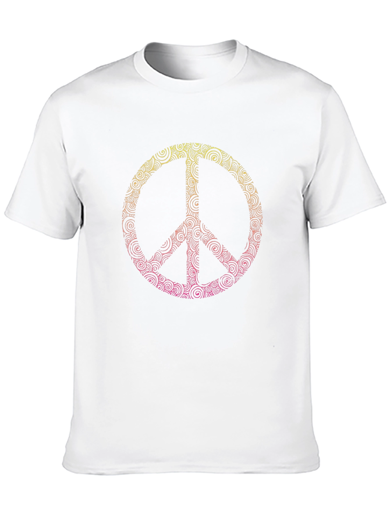 Retro Peace Sign Graphic Tee - Stylish Comfort