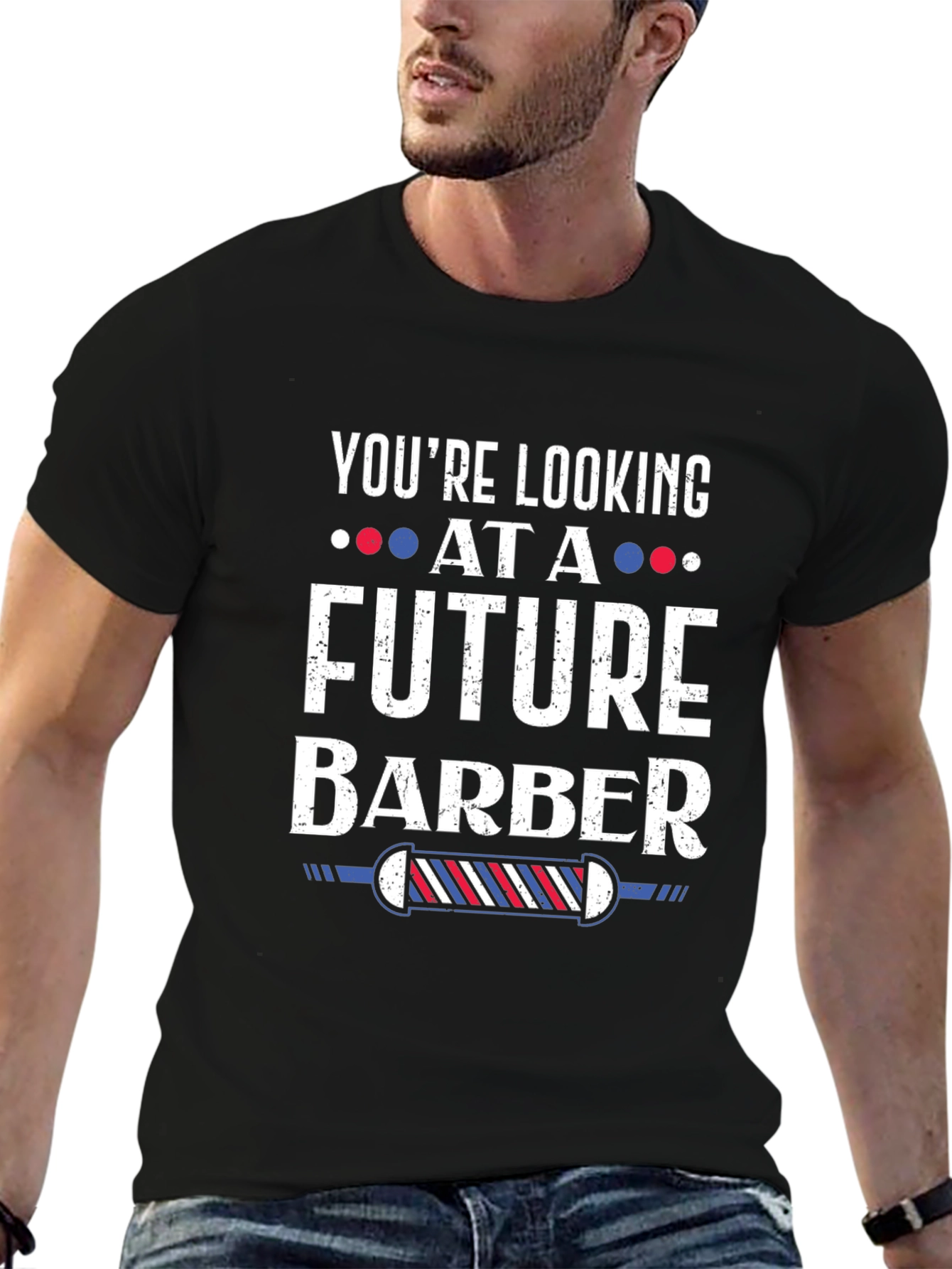 Future Barber Graphic Tee - Mens Black T-Shirt