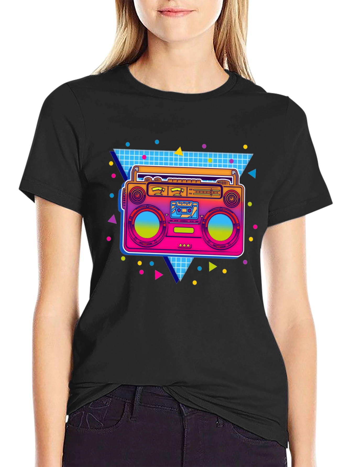 Retro 80s Boombox T-Shirt
