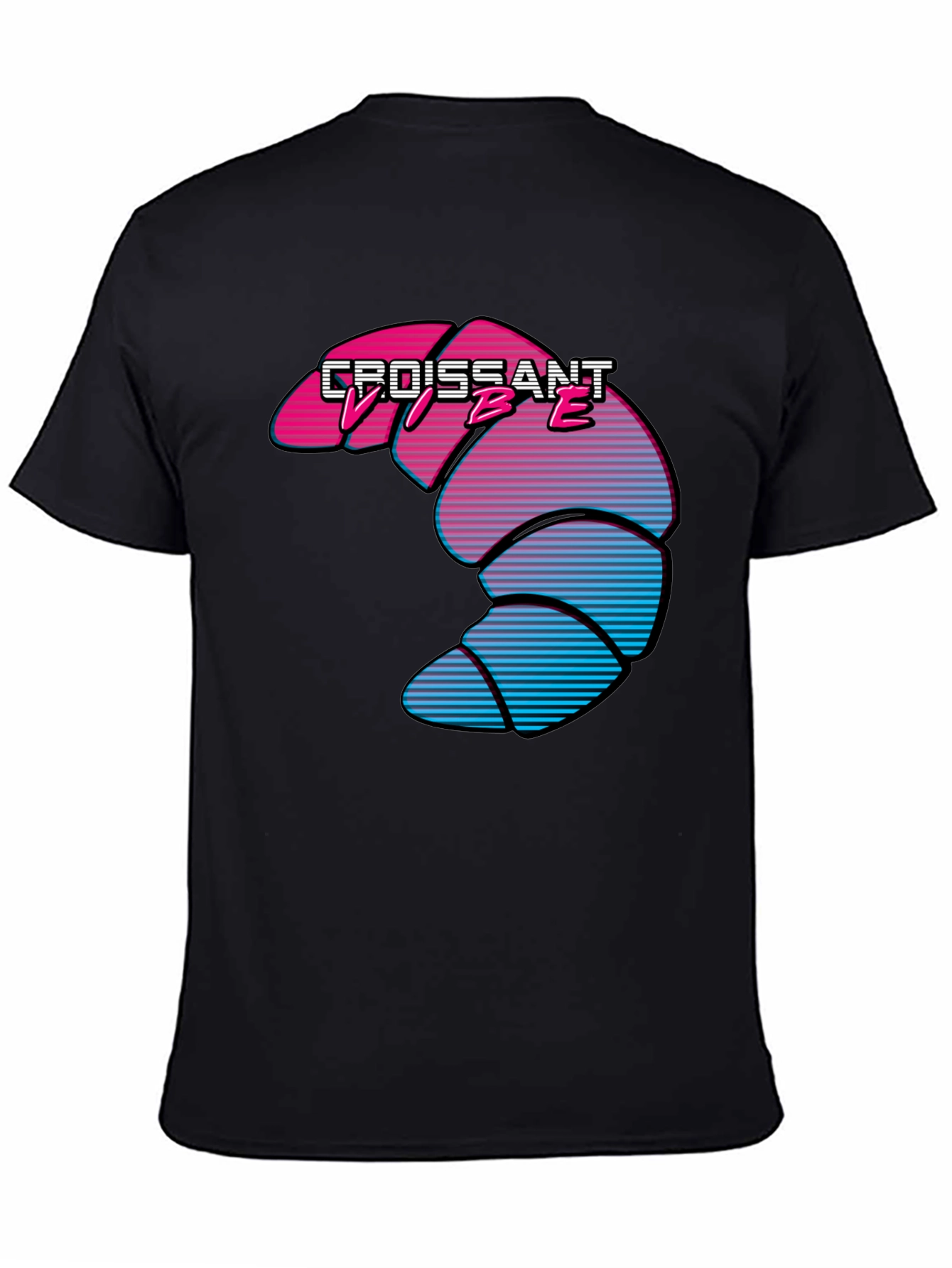 Croissant Vibe T-Shirt - Retro Design