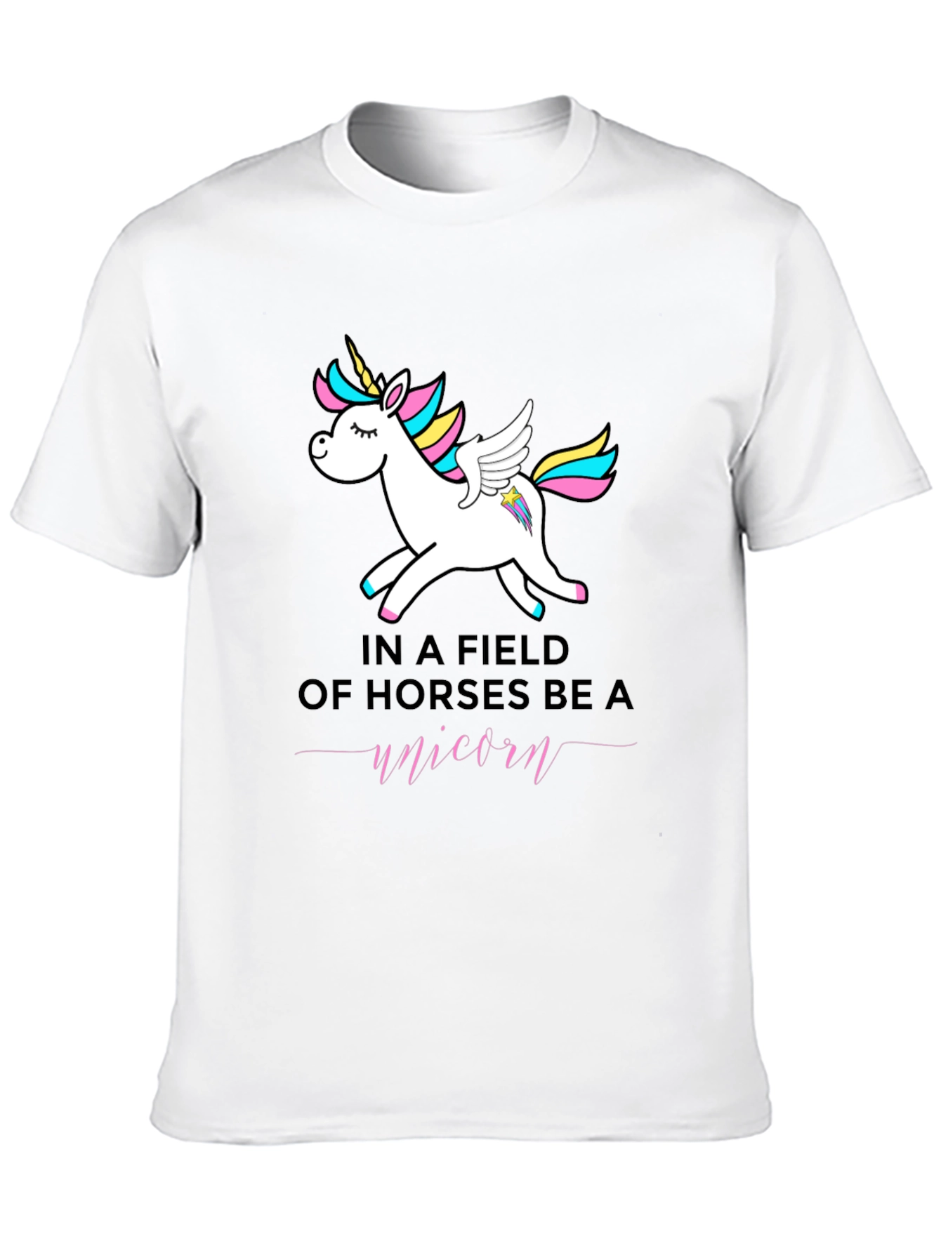 Be a Unicorn T-Shirt - Black