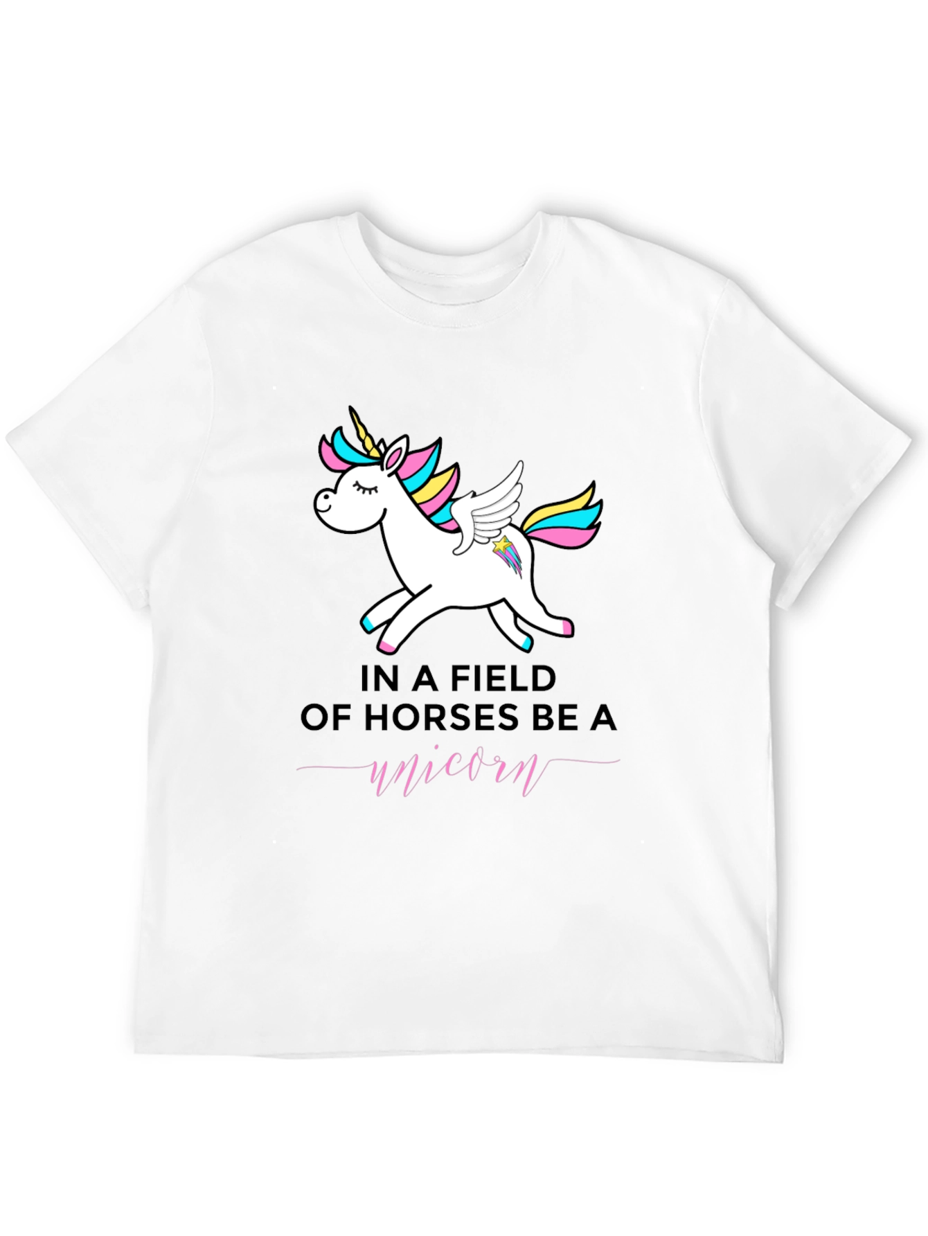 Be a Unicorn T-Shirt - Black