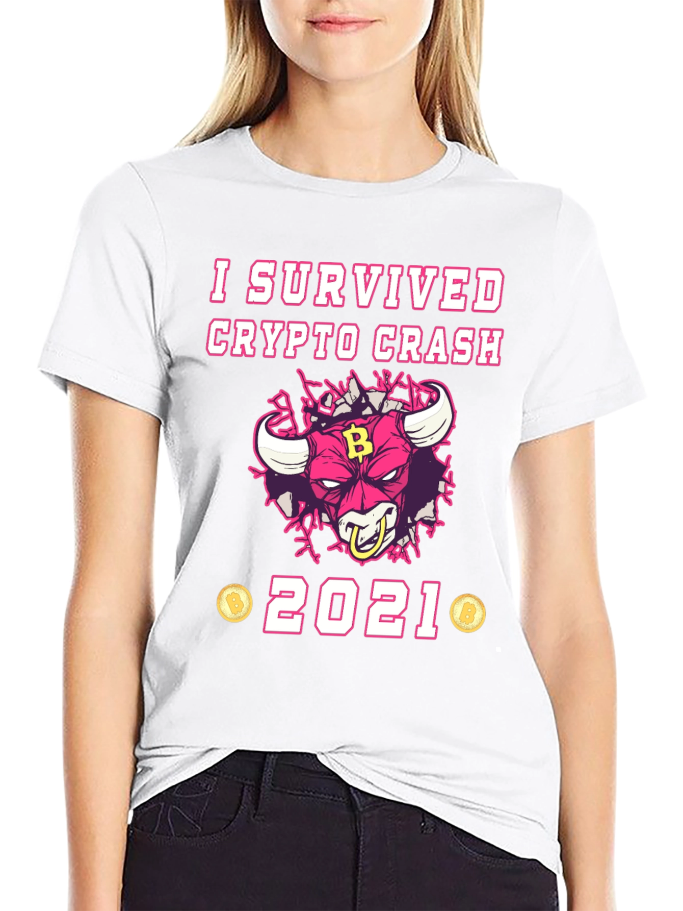 Crypto Crash Survivor 2021 Graphic T-Shirt
