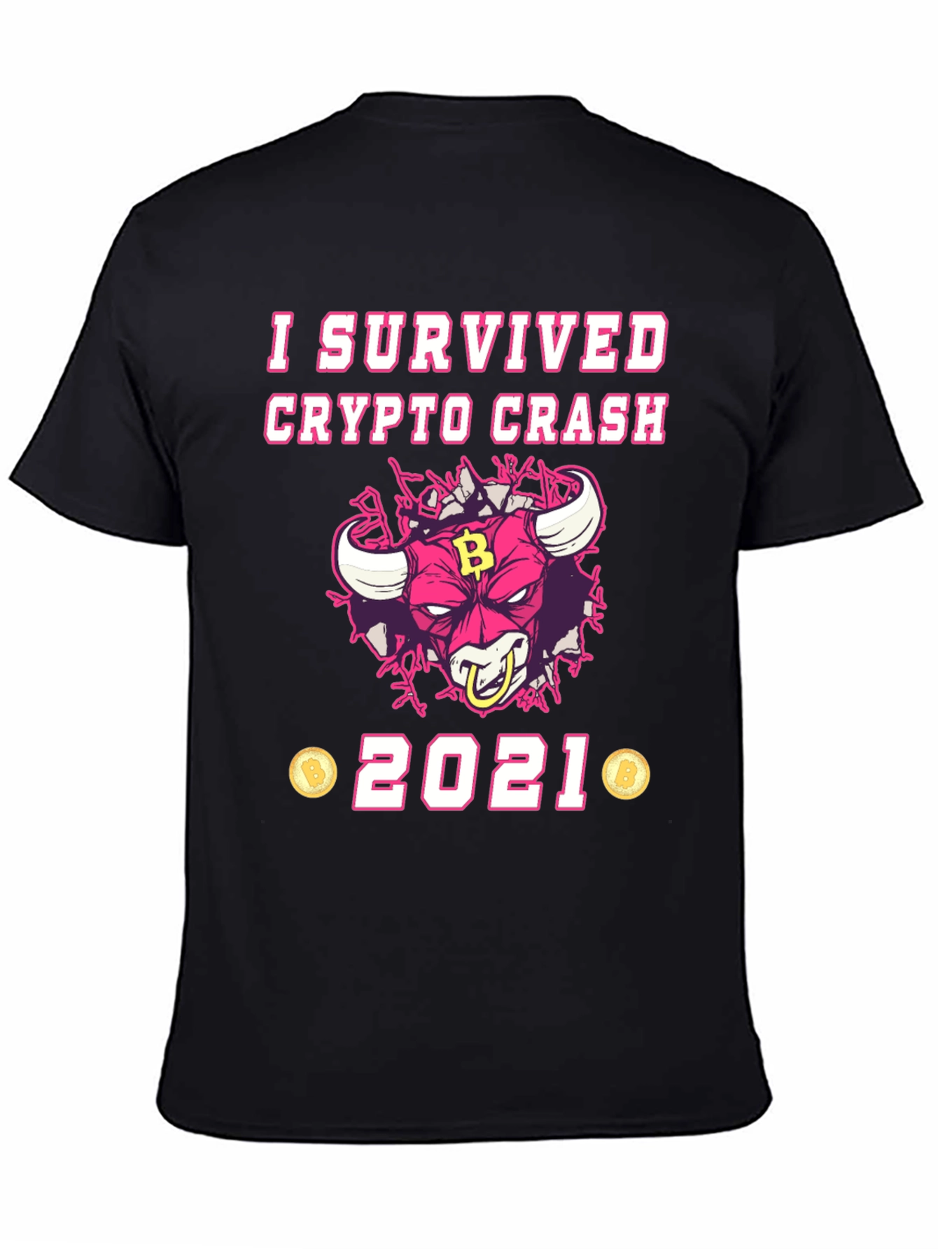 Crypto Crash Survivor 2021 Graphic T-Shirt