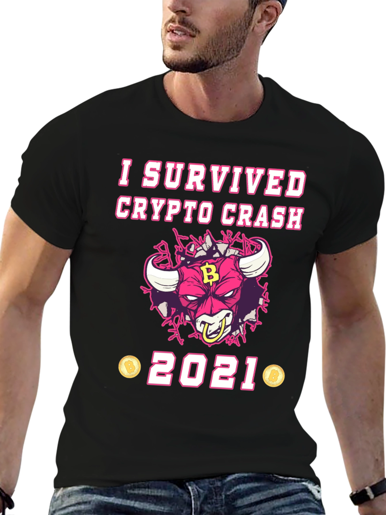 Crypto Crash Survivor 2021 Graphic T-Shirt