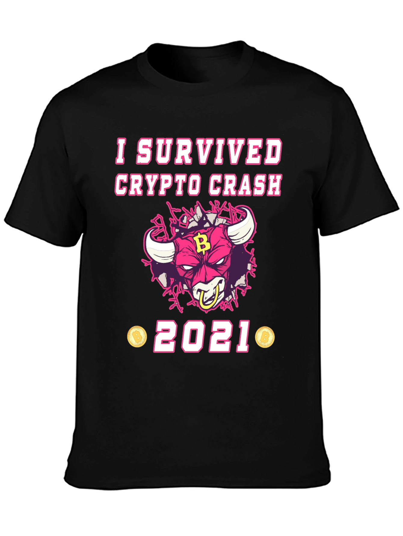 Crypto Crash Survivor 2021 Graphic T-Shirt