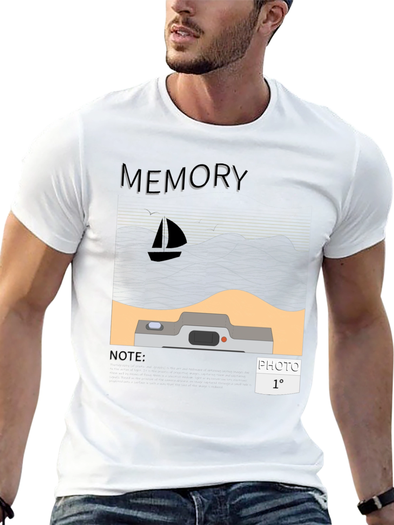 Memory Photo T-Shirt - Graphic Tee