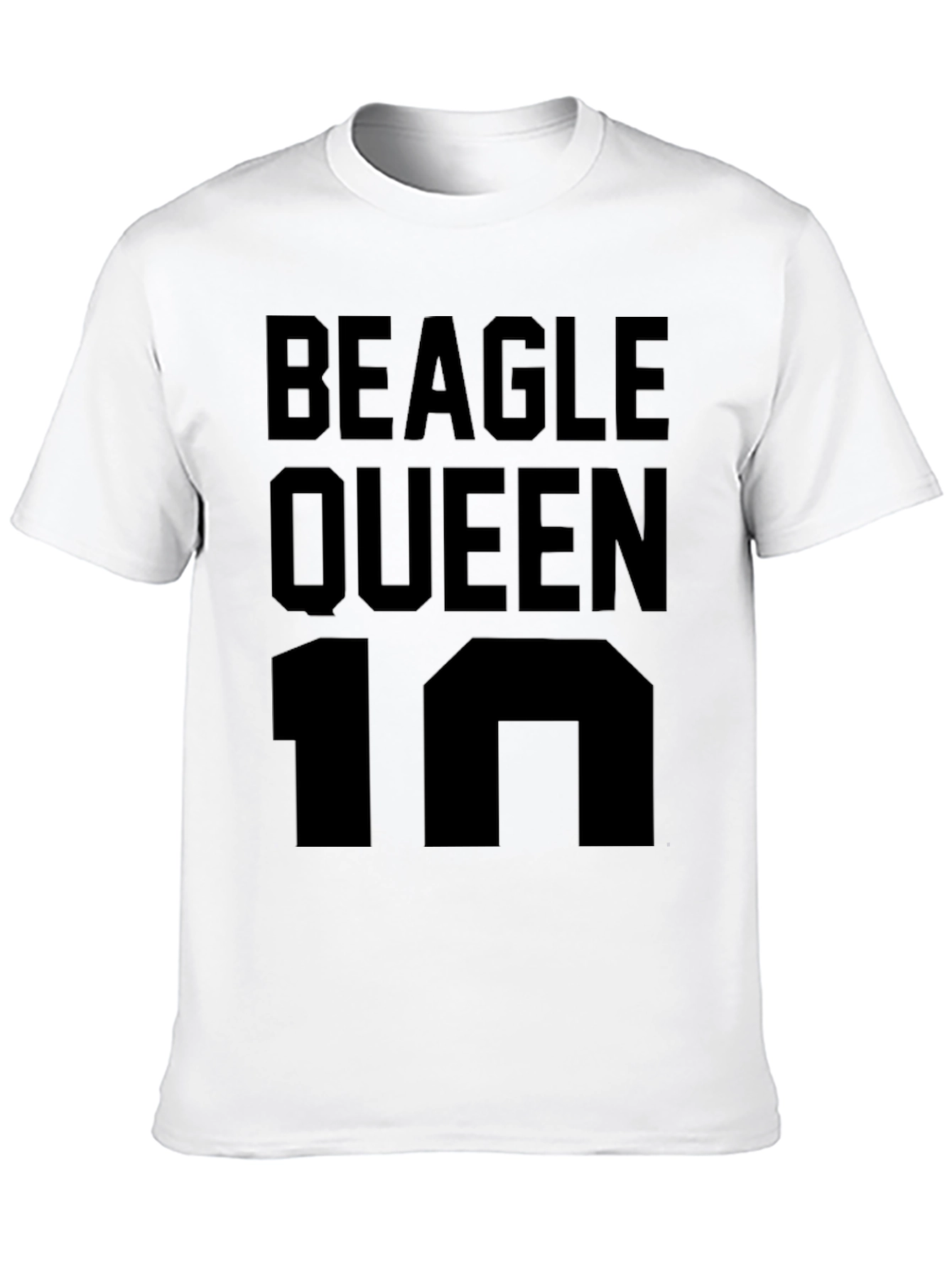 Beagle Queen 10 Black T-Shirt