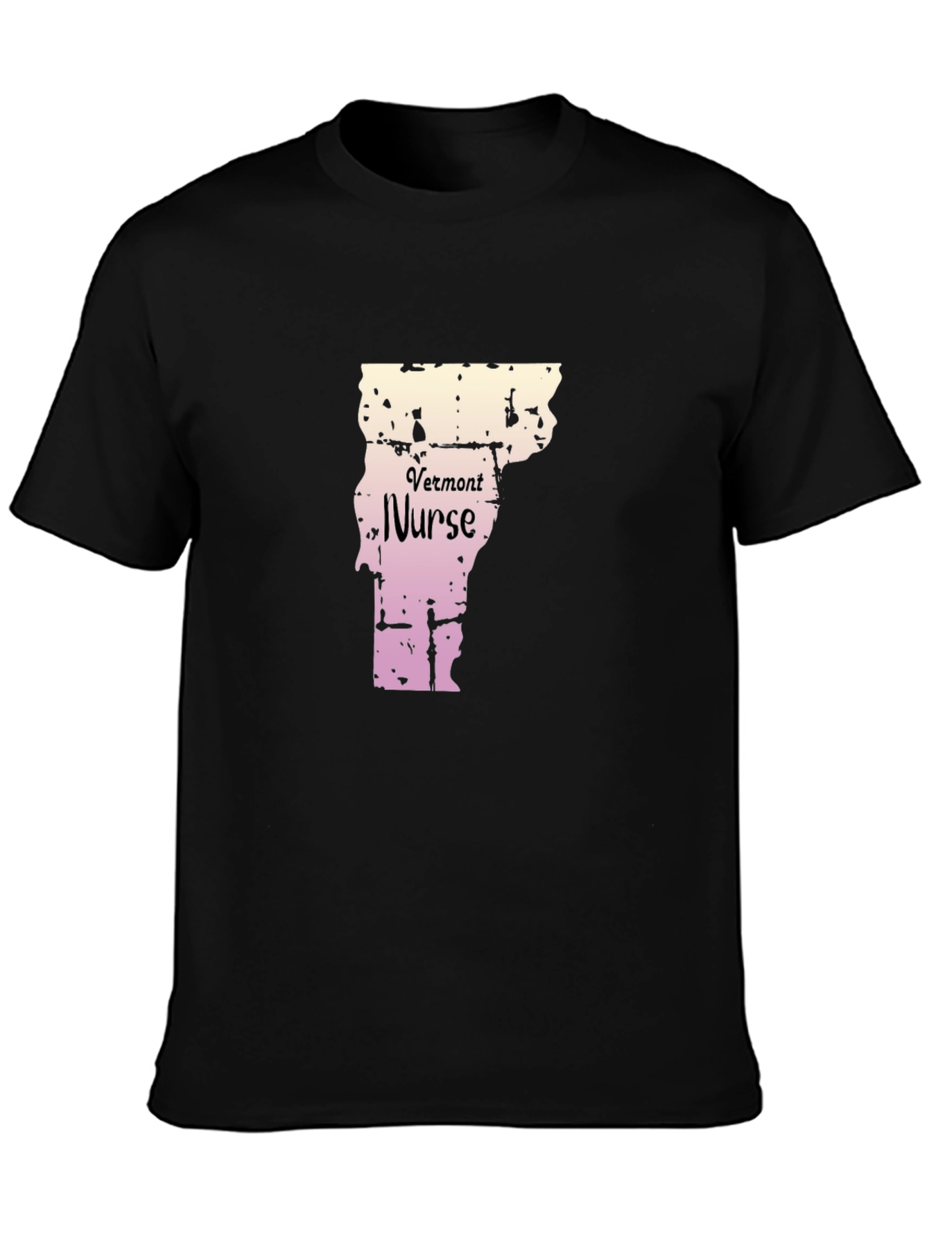 Vermont Nurse Black T-Shirt