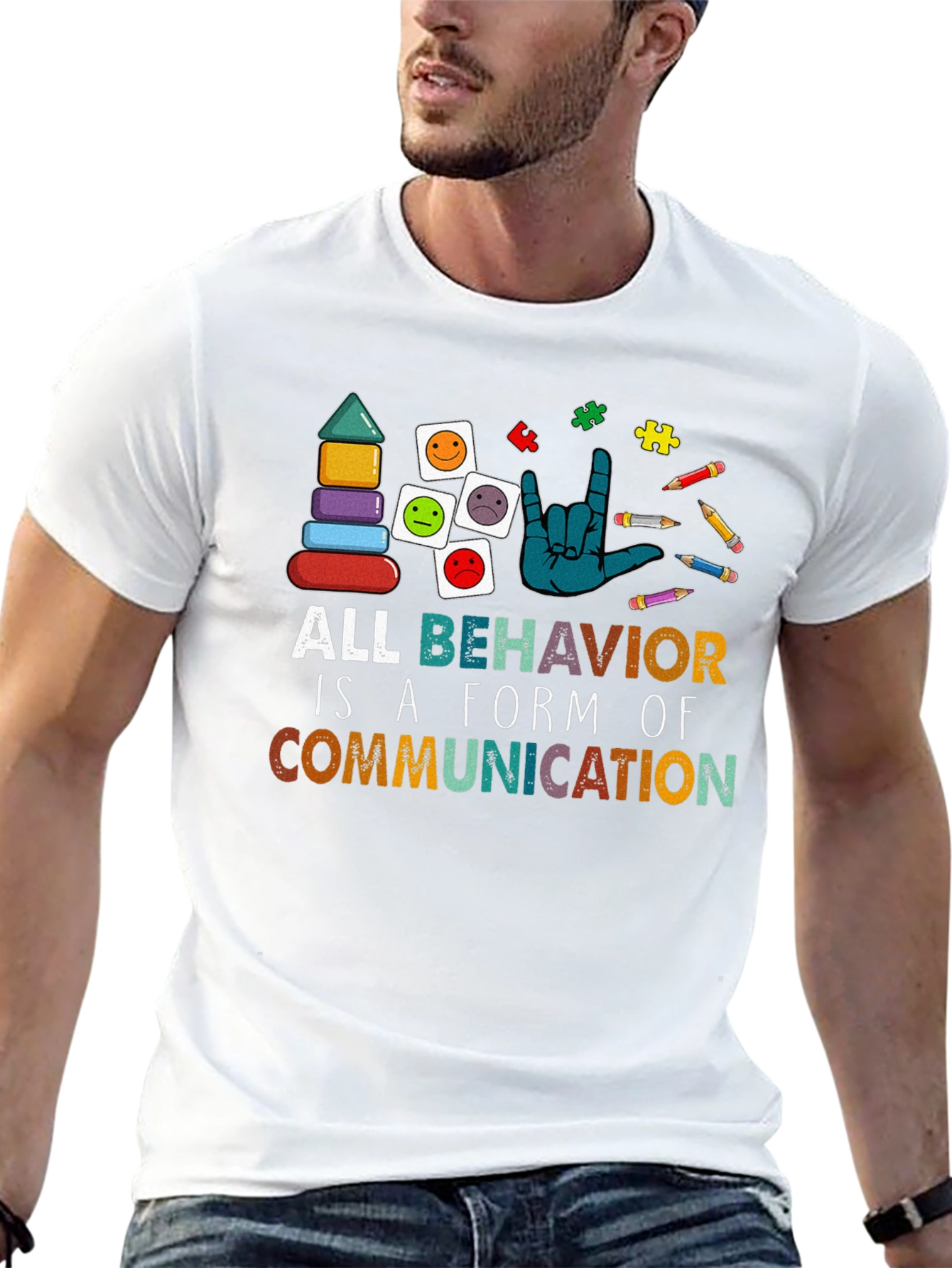 All Behavior is Communication Autism Awareness Tee