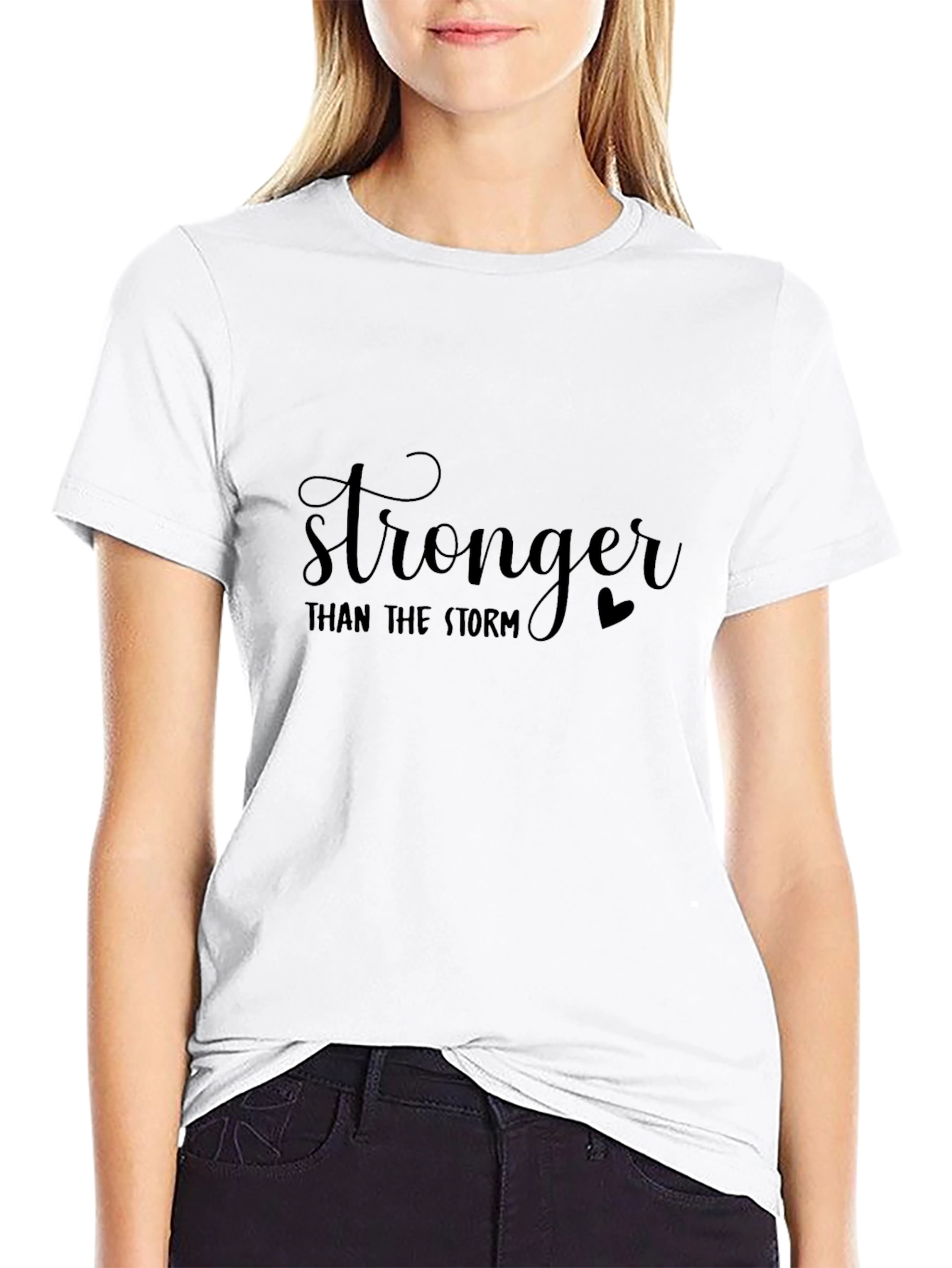 Stronger Than The Storm Black T-Shirt