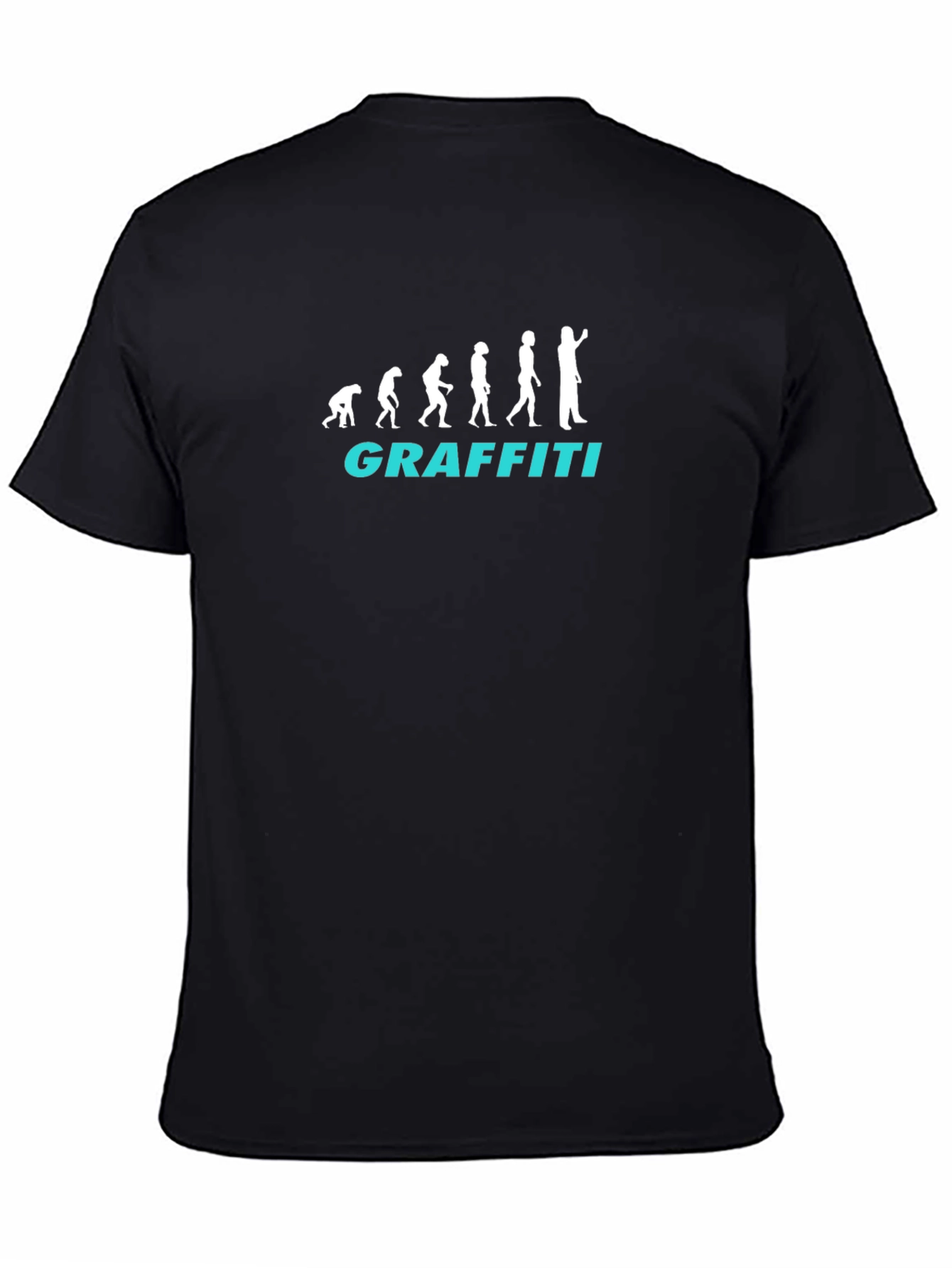 Evolution of Graffiti T-Shirt - Black Crew Neck Tee