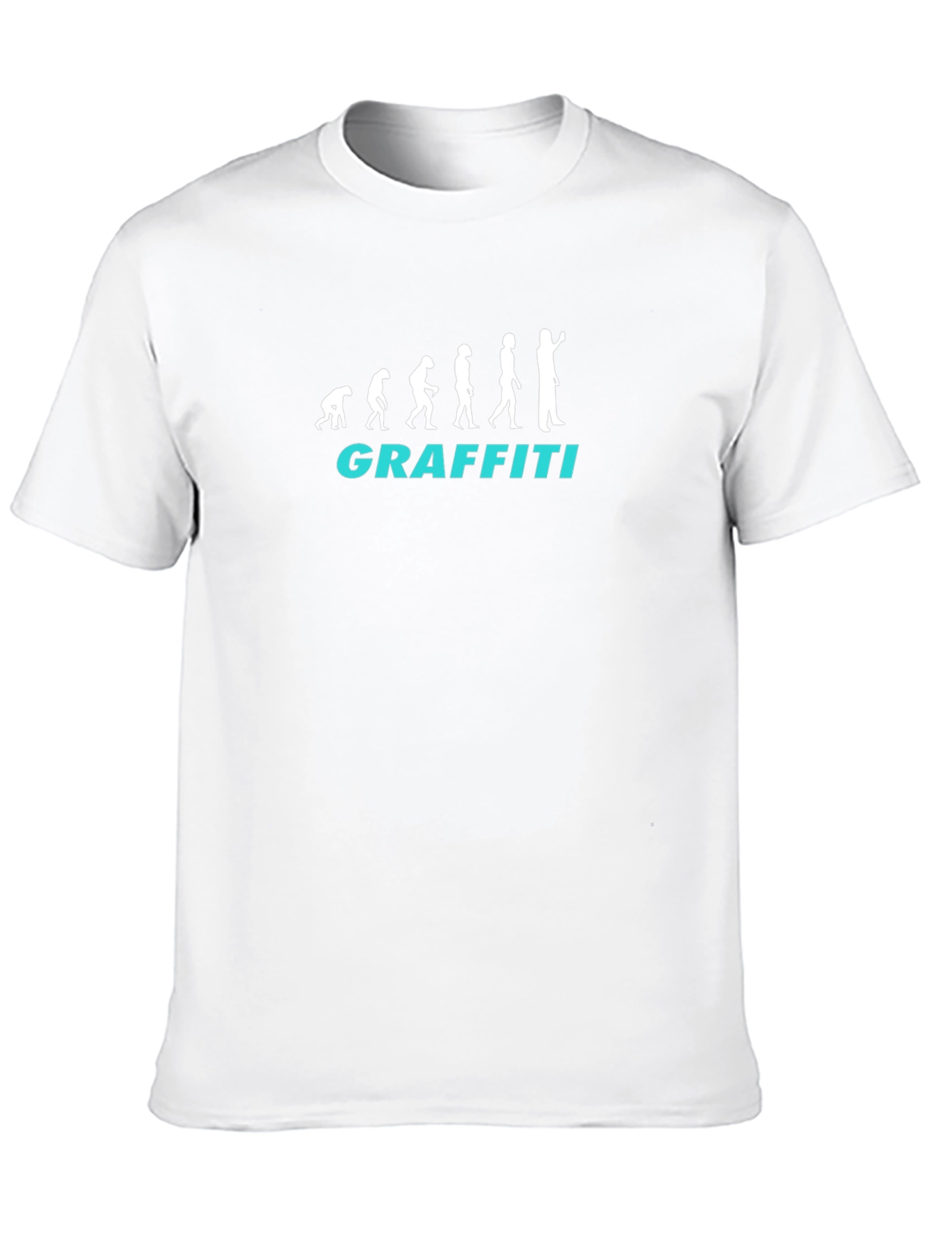 Evolution of Graffiti T-Shirt - Black Crew Neck Tee