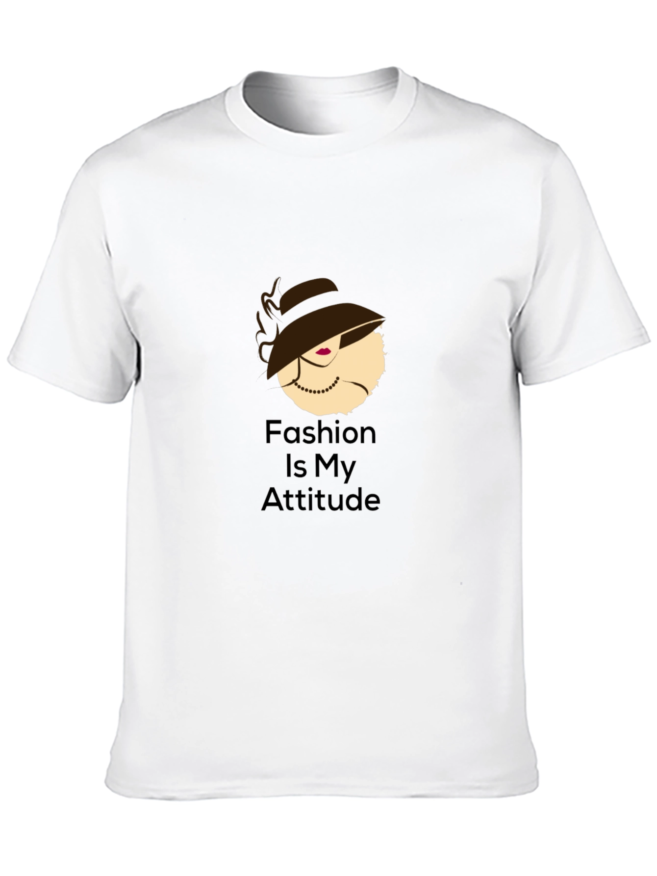Fashion Attitude Black T-Shirt for Stylish Individuals