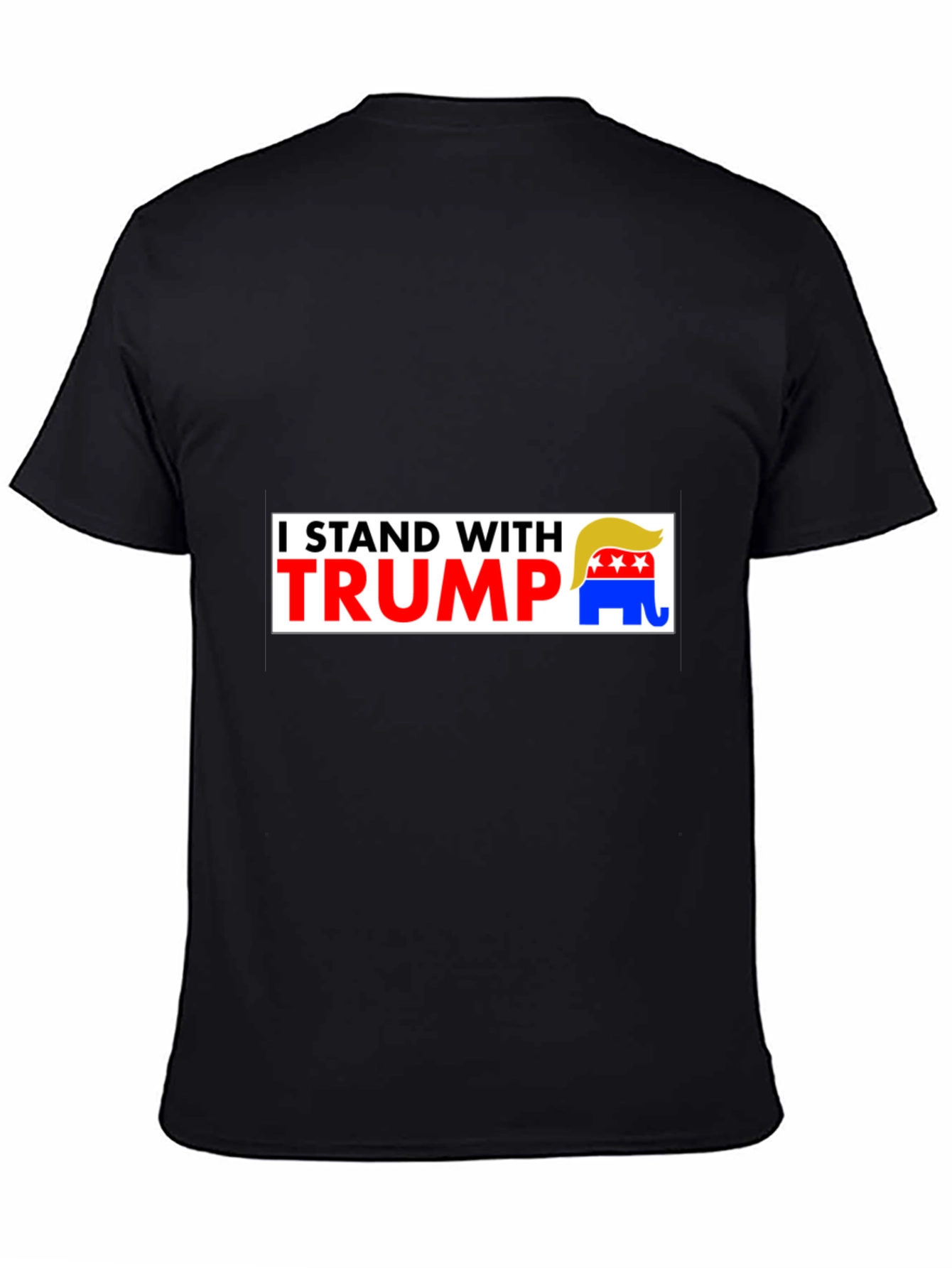 I Stand With Trump Graphic Tee - Black