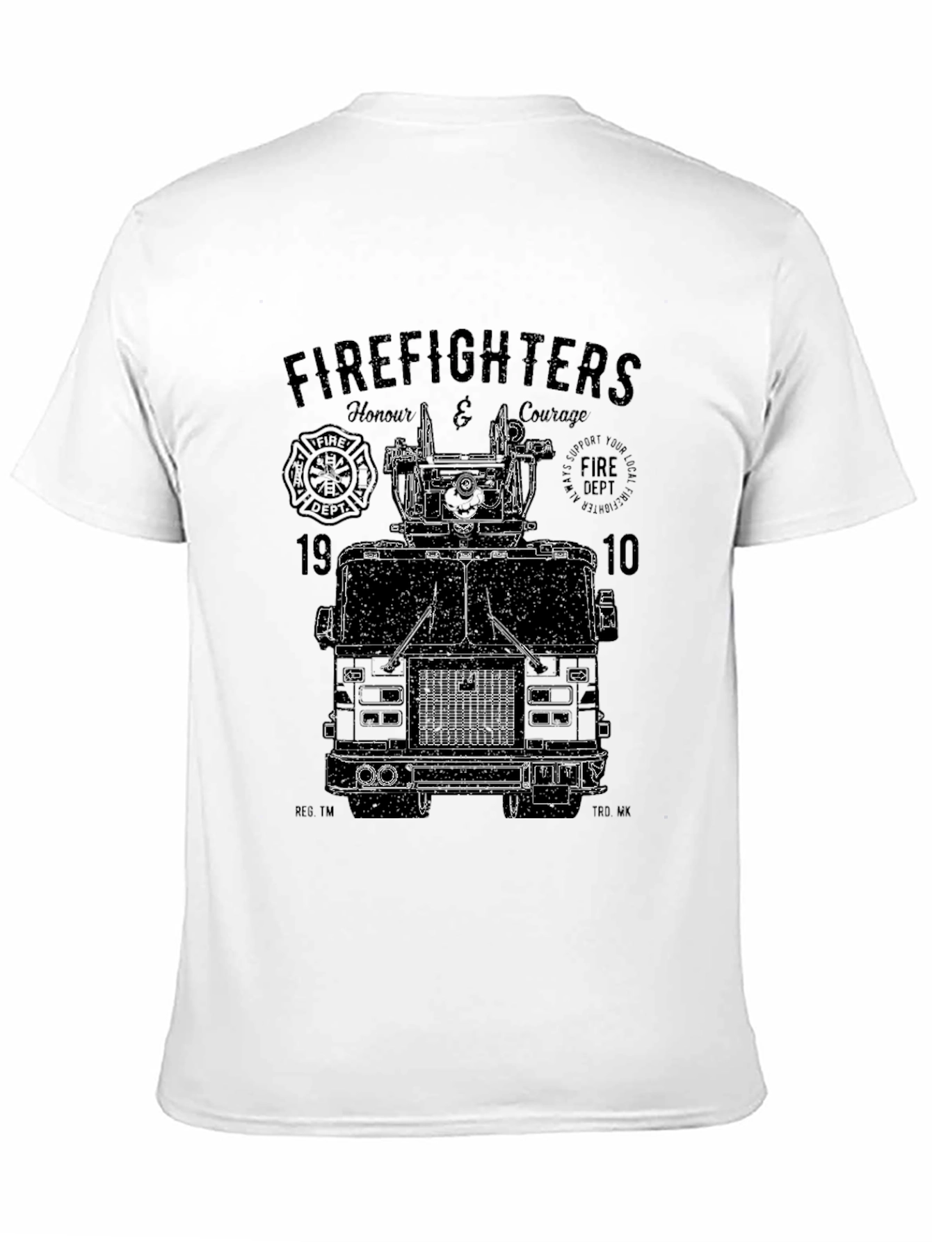 Firefighter Tribute Tee - Honor & Courage