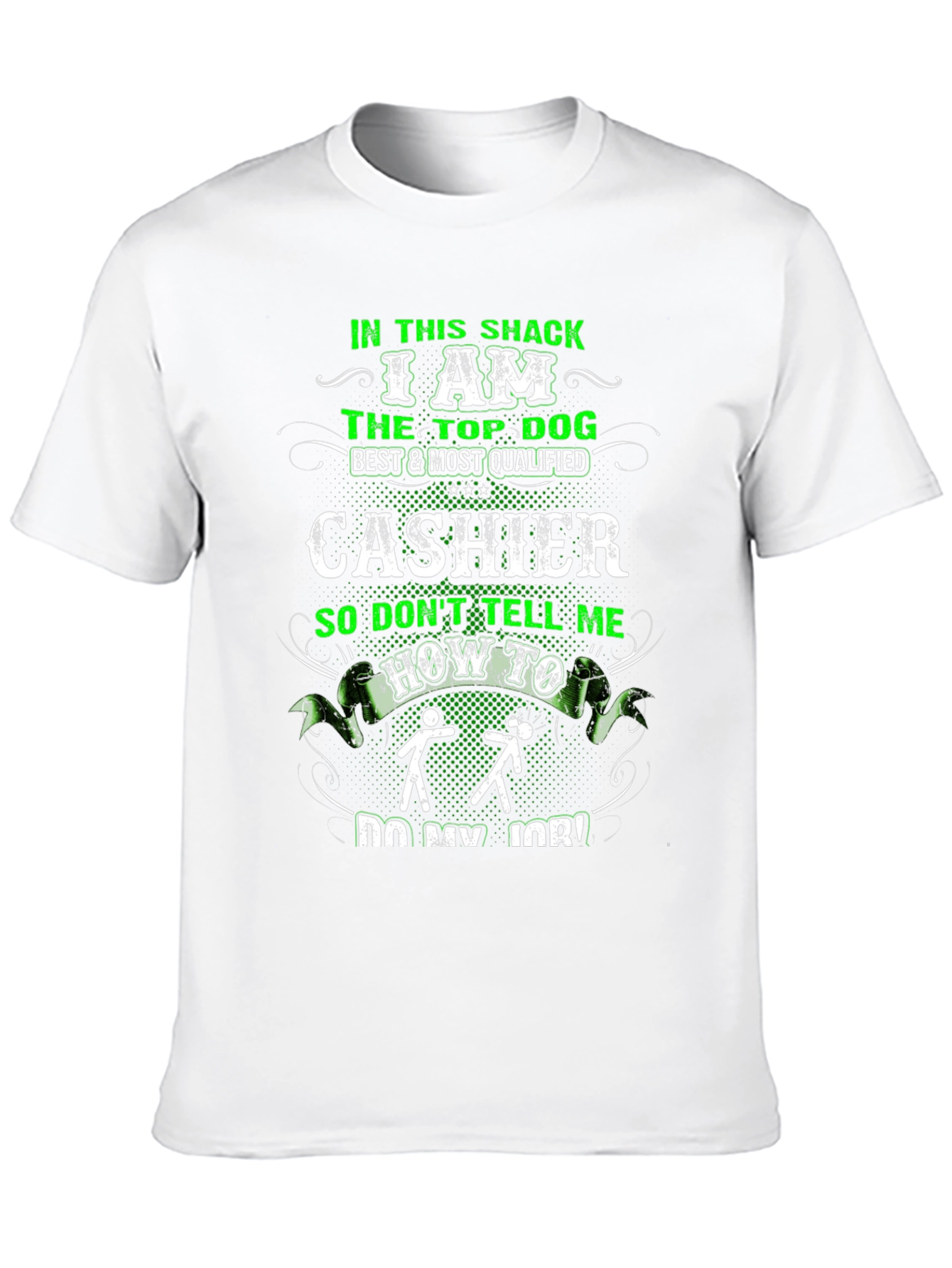 Cashier Top Dog Funny Graphic T-Shirt