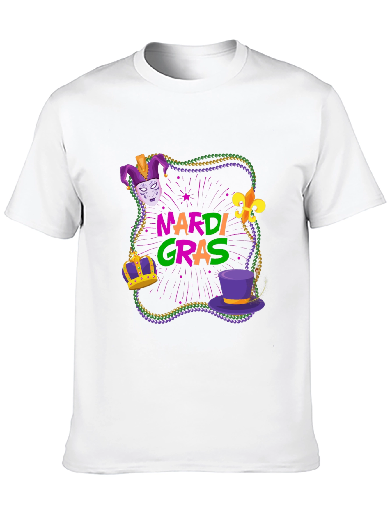 Mardi Gras T-Shirt - Festive Design