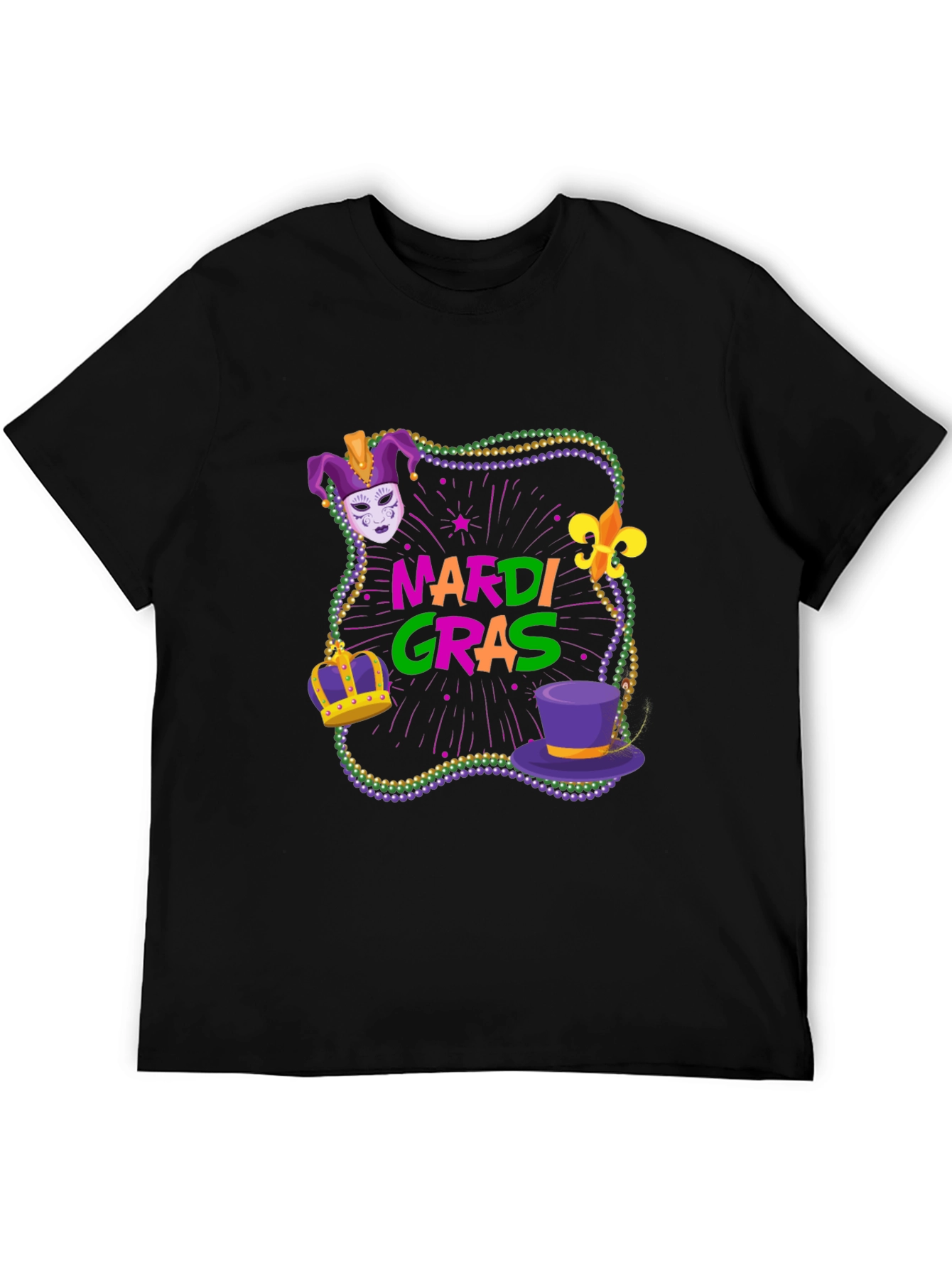 Mardi Gras T-Shirt - Festive Design
