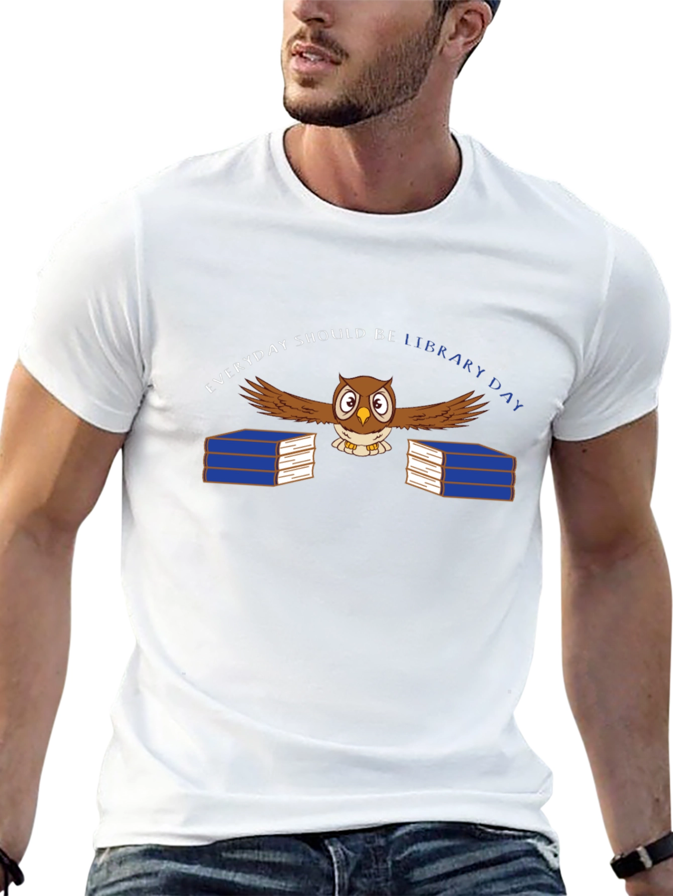 Everyday Should Be Library Day Owl T-Shirt