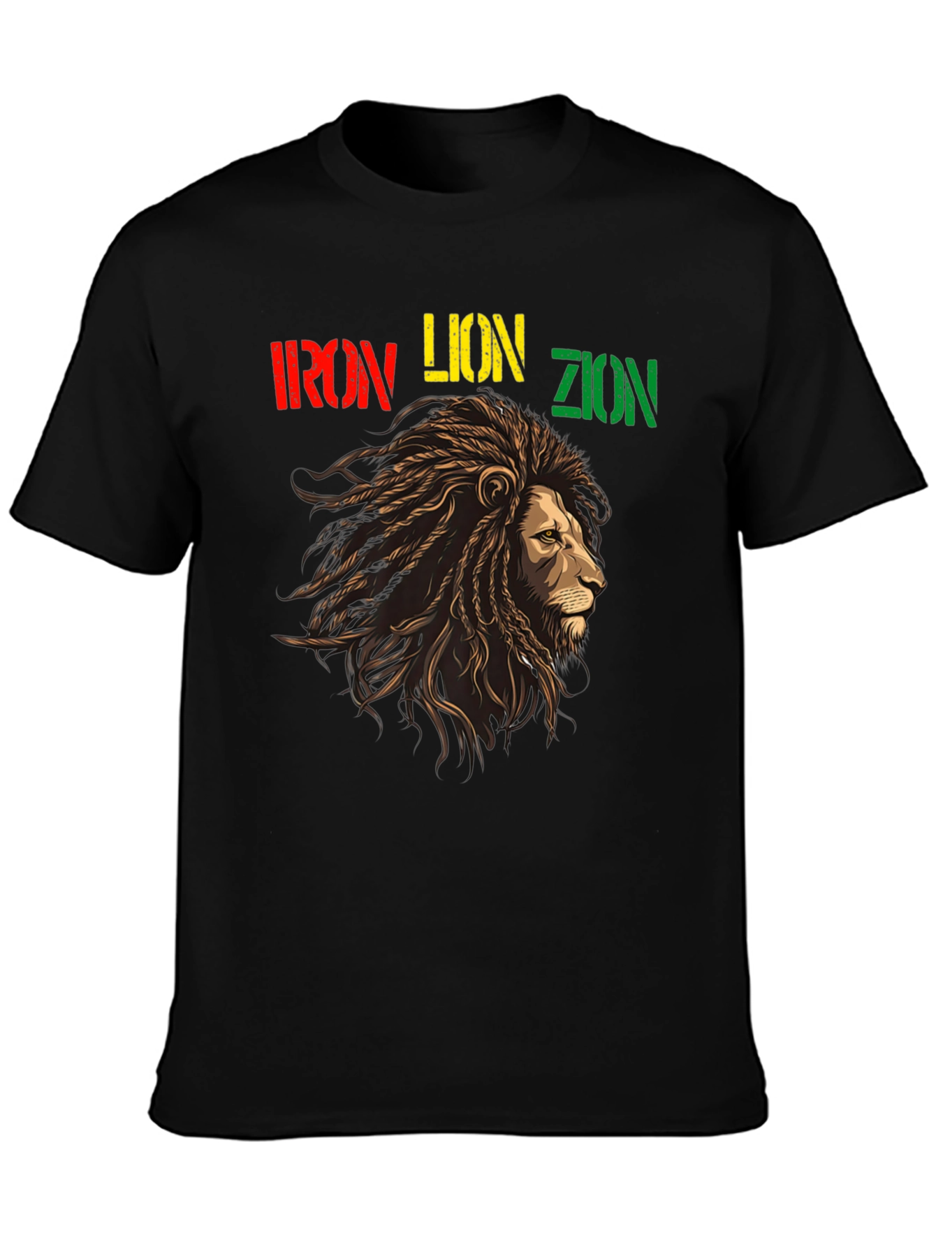 Iron Lion Zion Rastafarian T-Shirt