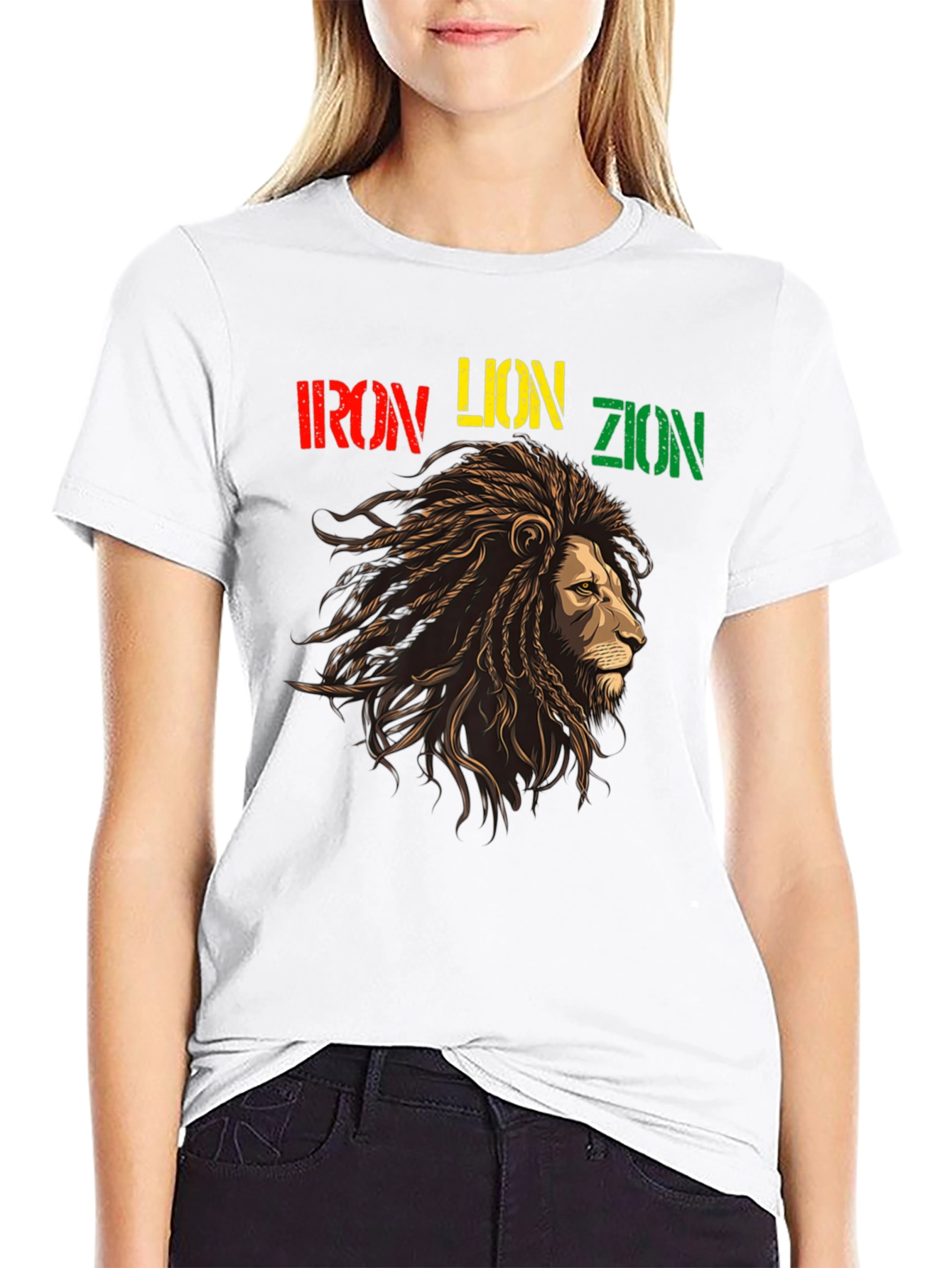 Iron Lion Zion Rastafarian T-Shirt
