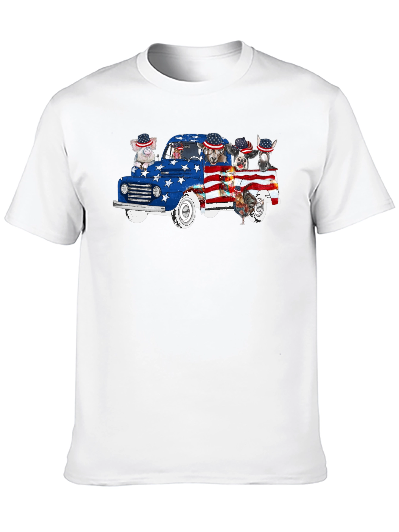 Patriotic Animals Truck T-Shirt