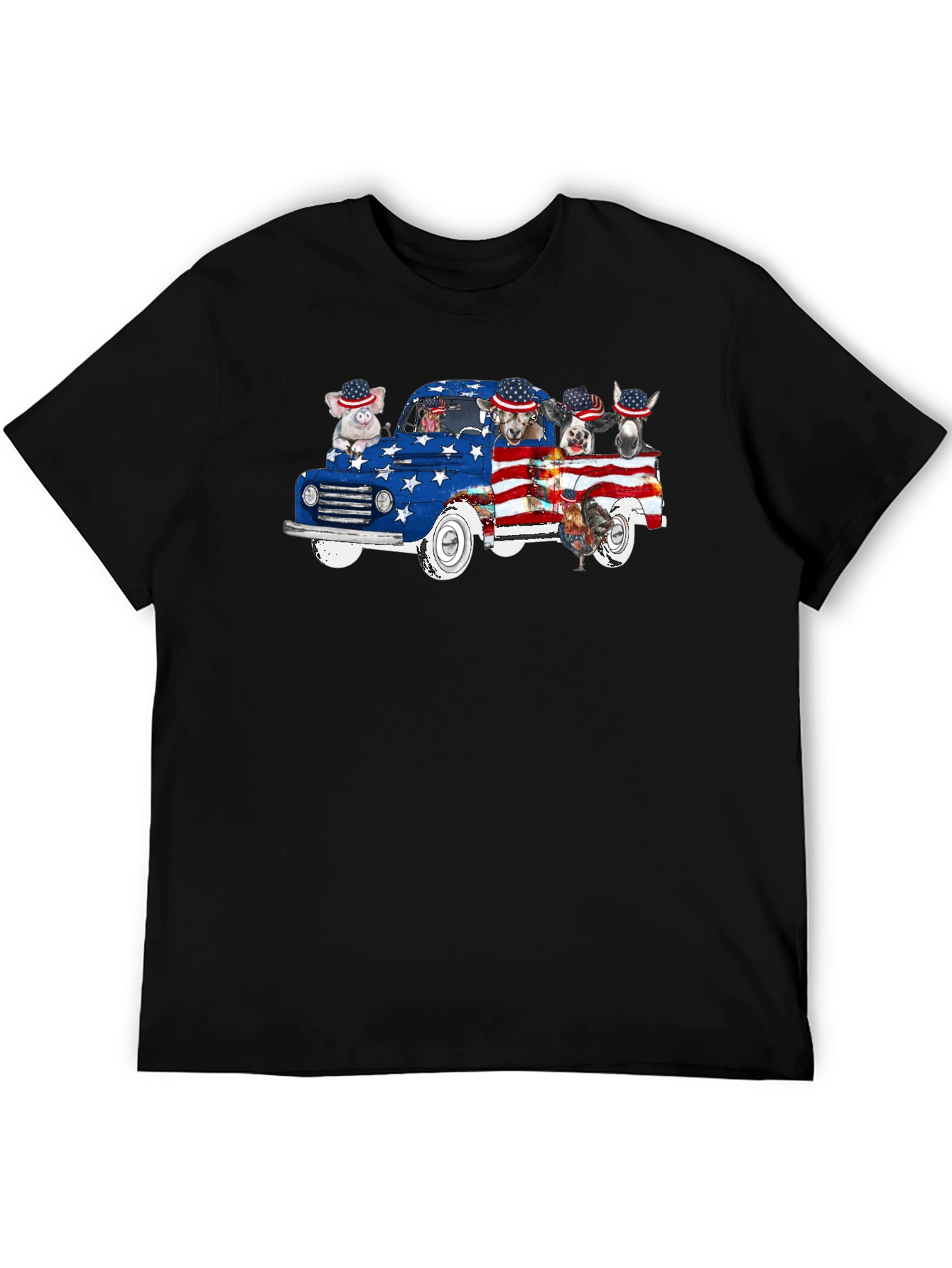 Patriotic Animals Truck T-Shirt