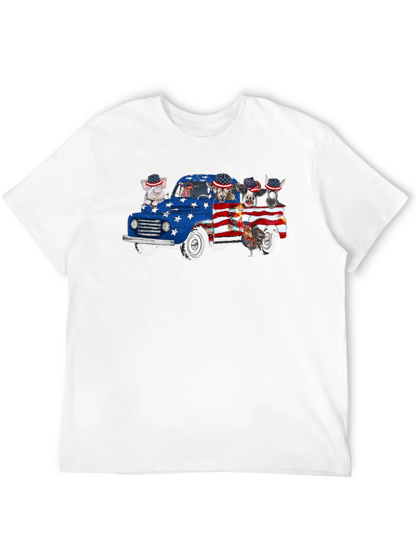 Patriotic Animals Truck T-Shirt