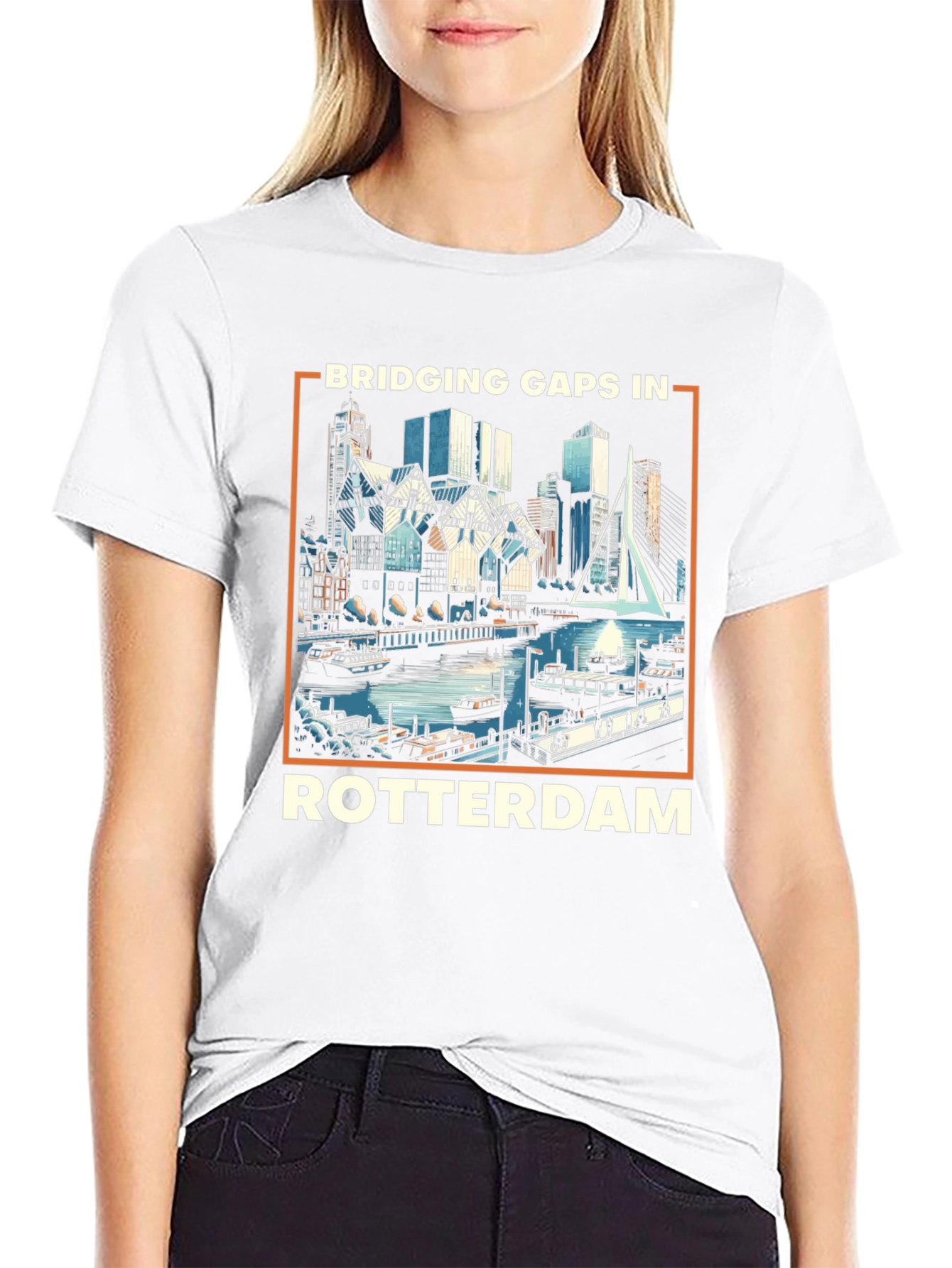 Rotterdam Skyline Graphic Tee