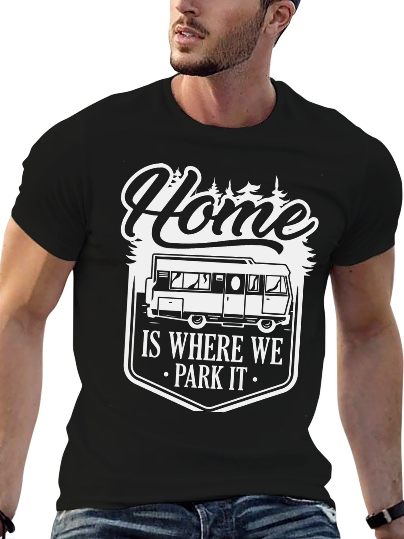 Home is Where We Park It RV Camping T-Shirt