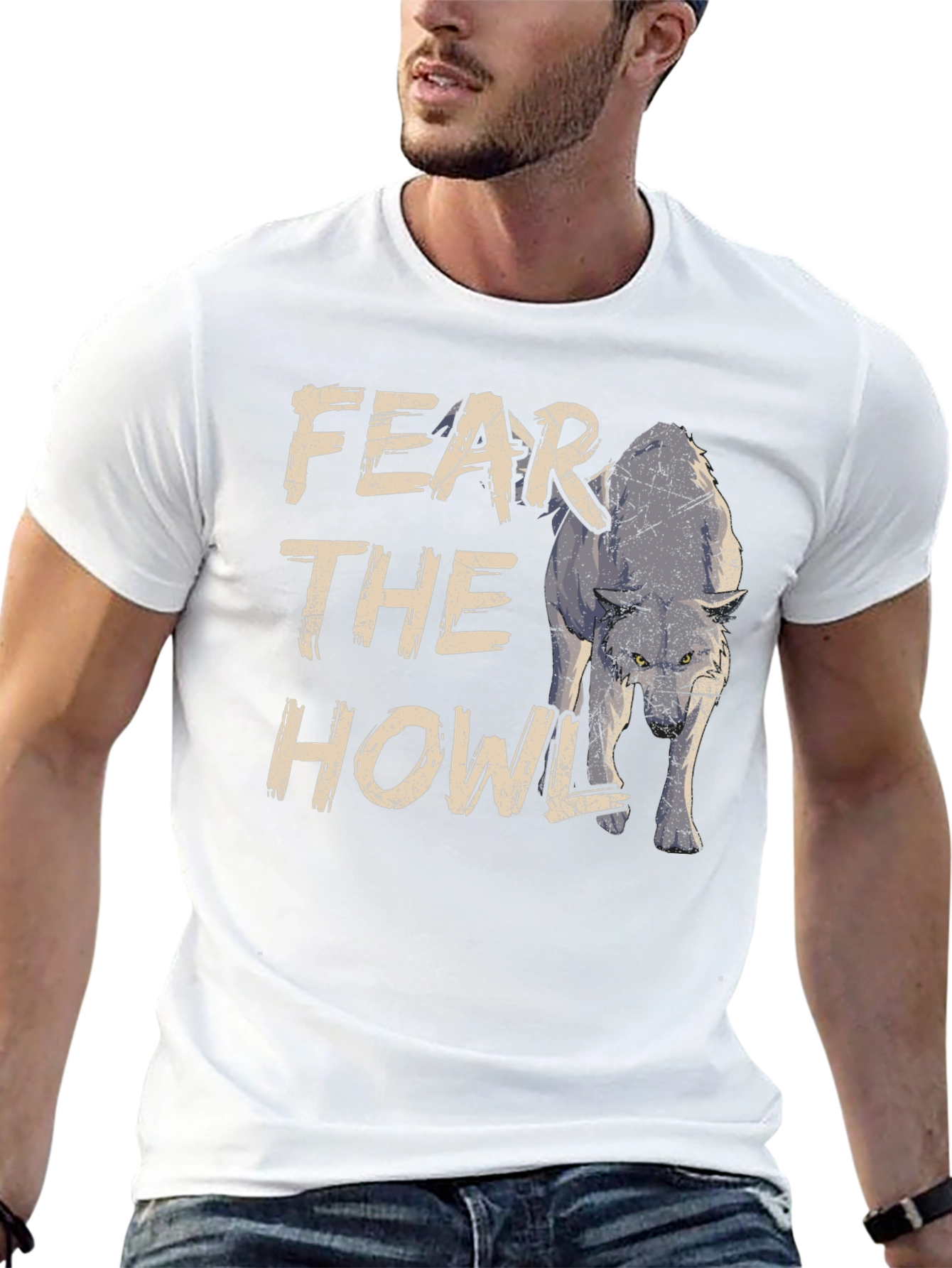 Fear the Howl Graphic Tee - Mens Black T-Shirt