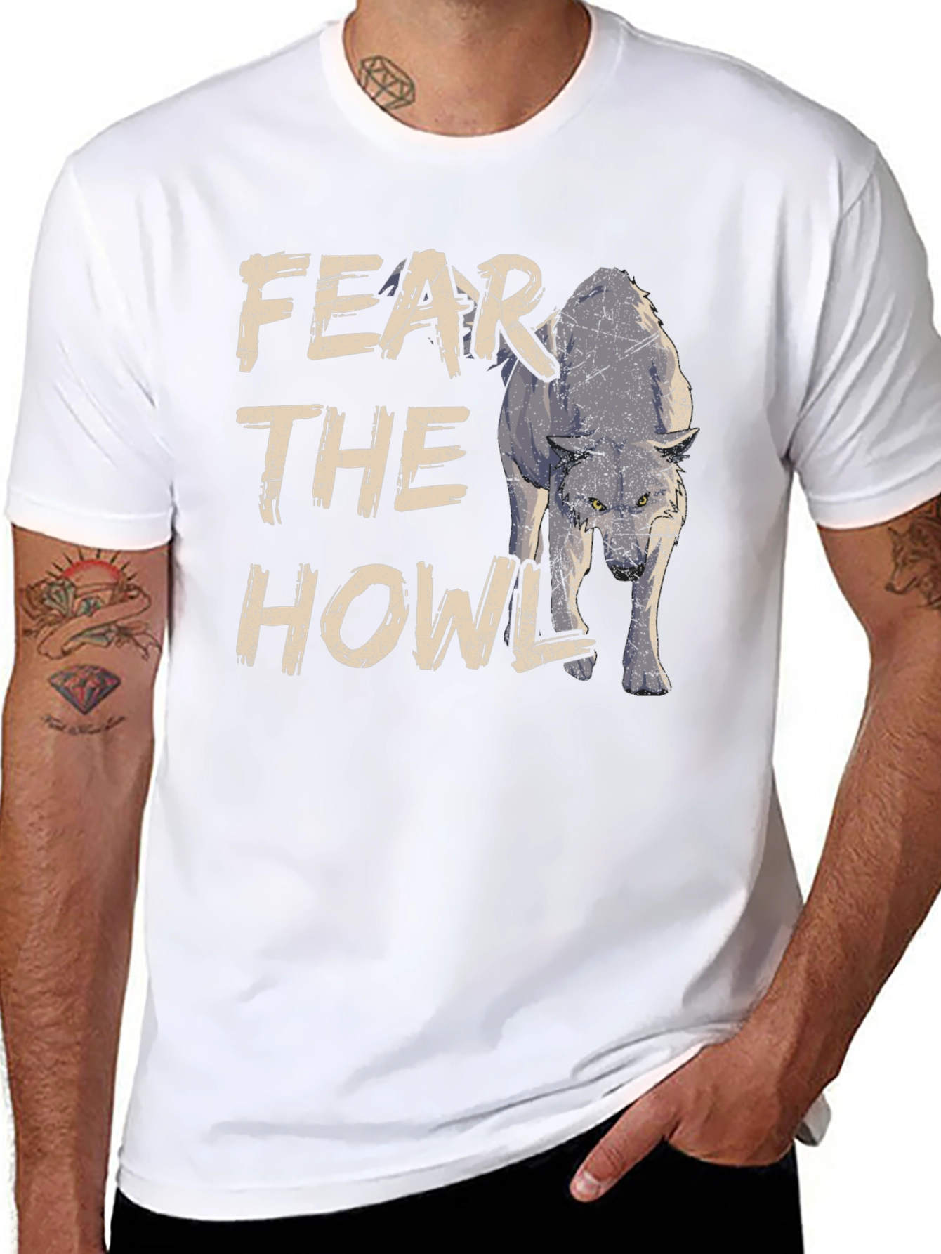 Fear the Howl Graphic Tee - Mens Black T-Shirt