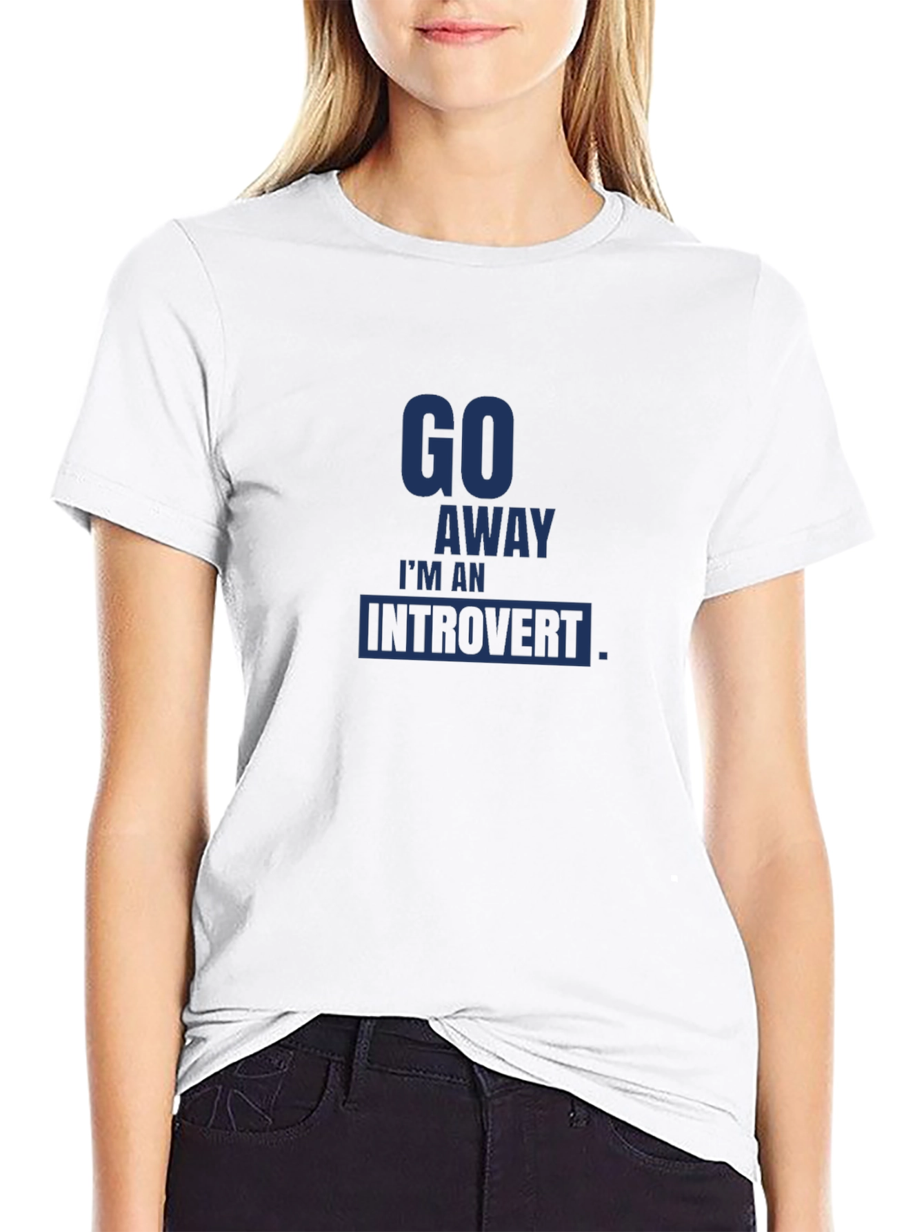 Introvert Statement Tee - Go Away Im An Introvert