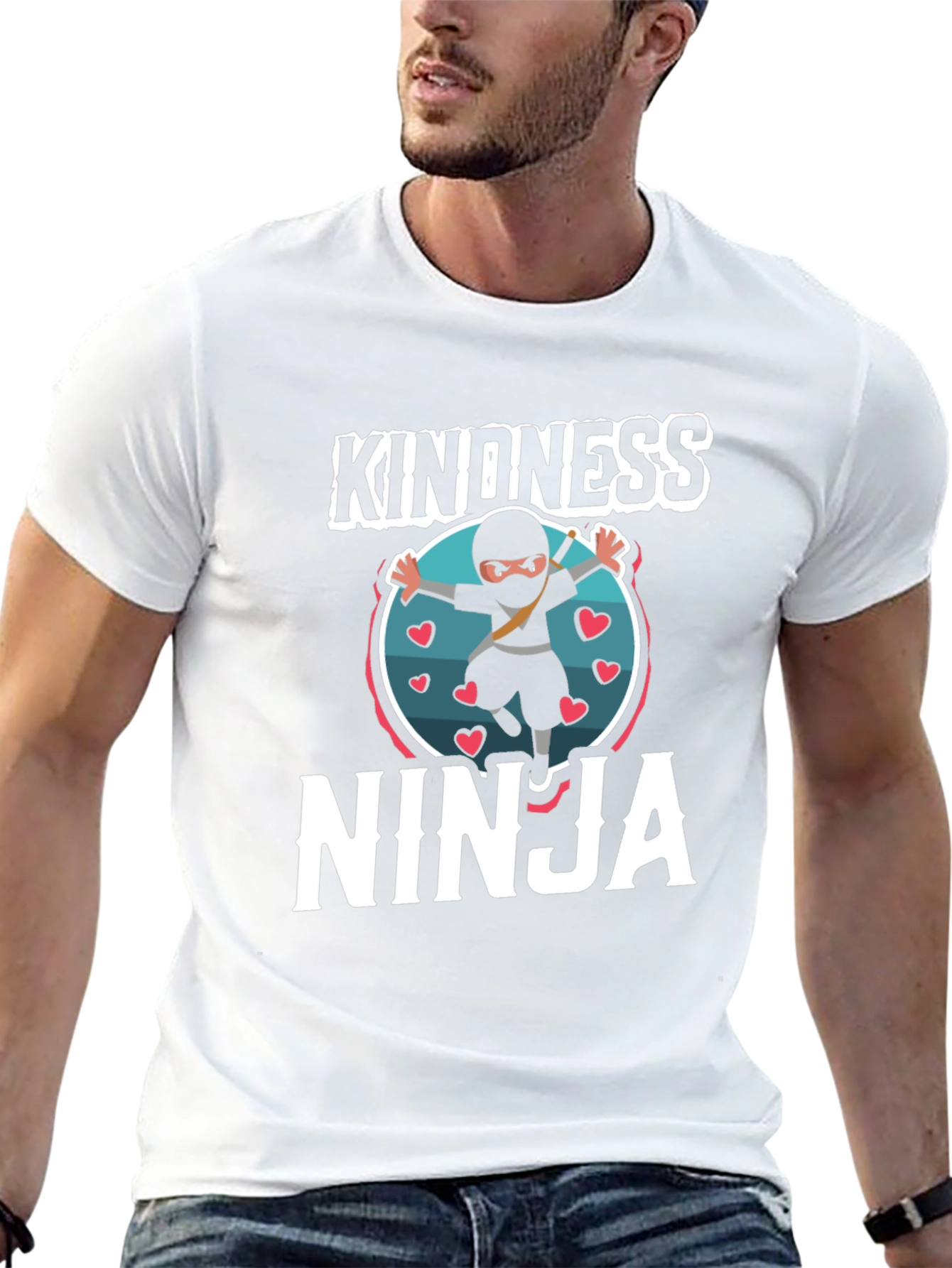 Kindness Ninja T-Shirt - Comfortable Crew Neck Tee
