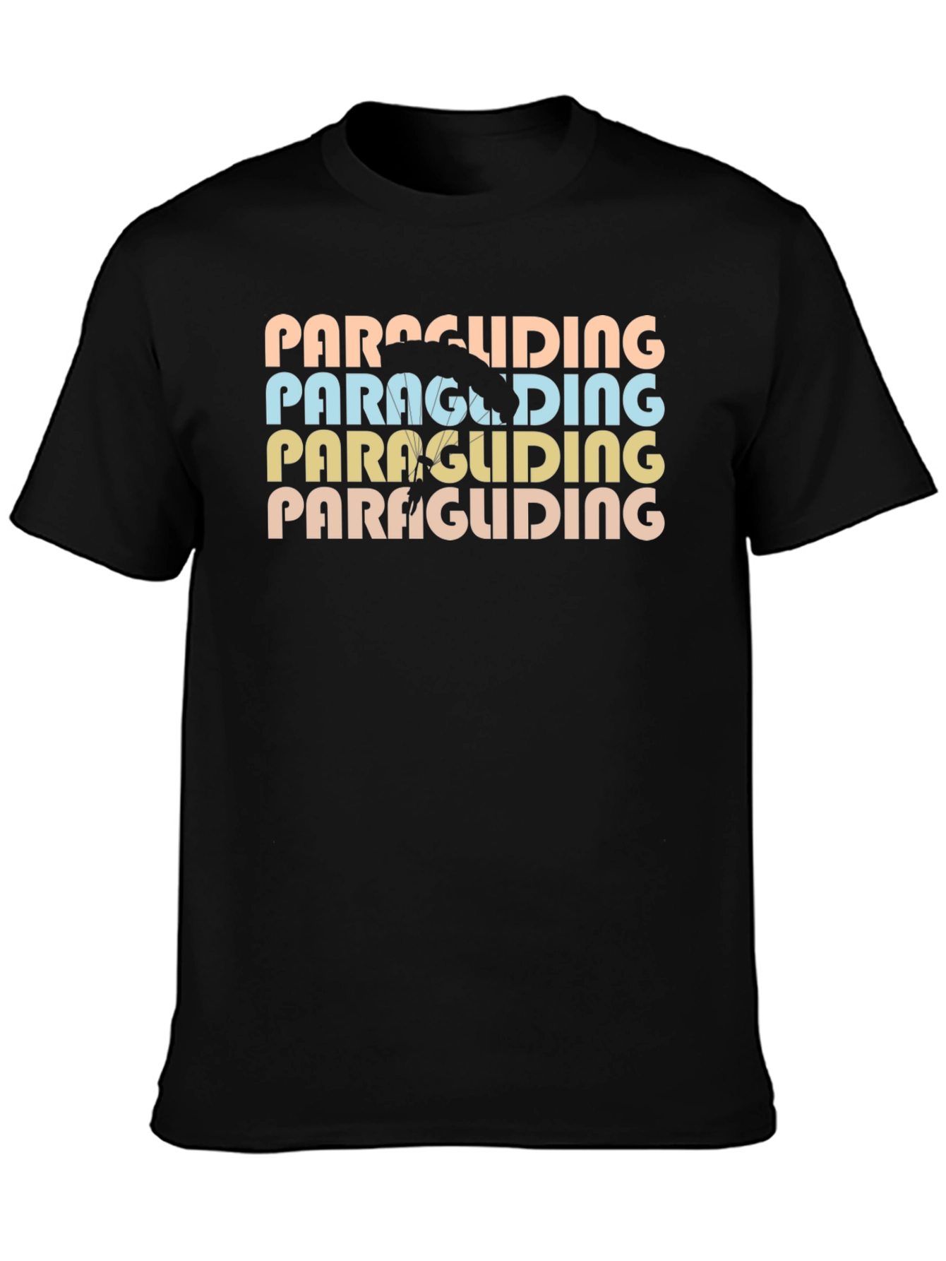 Paragliding Retro Style T-Shirt