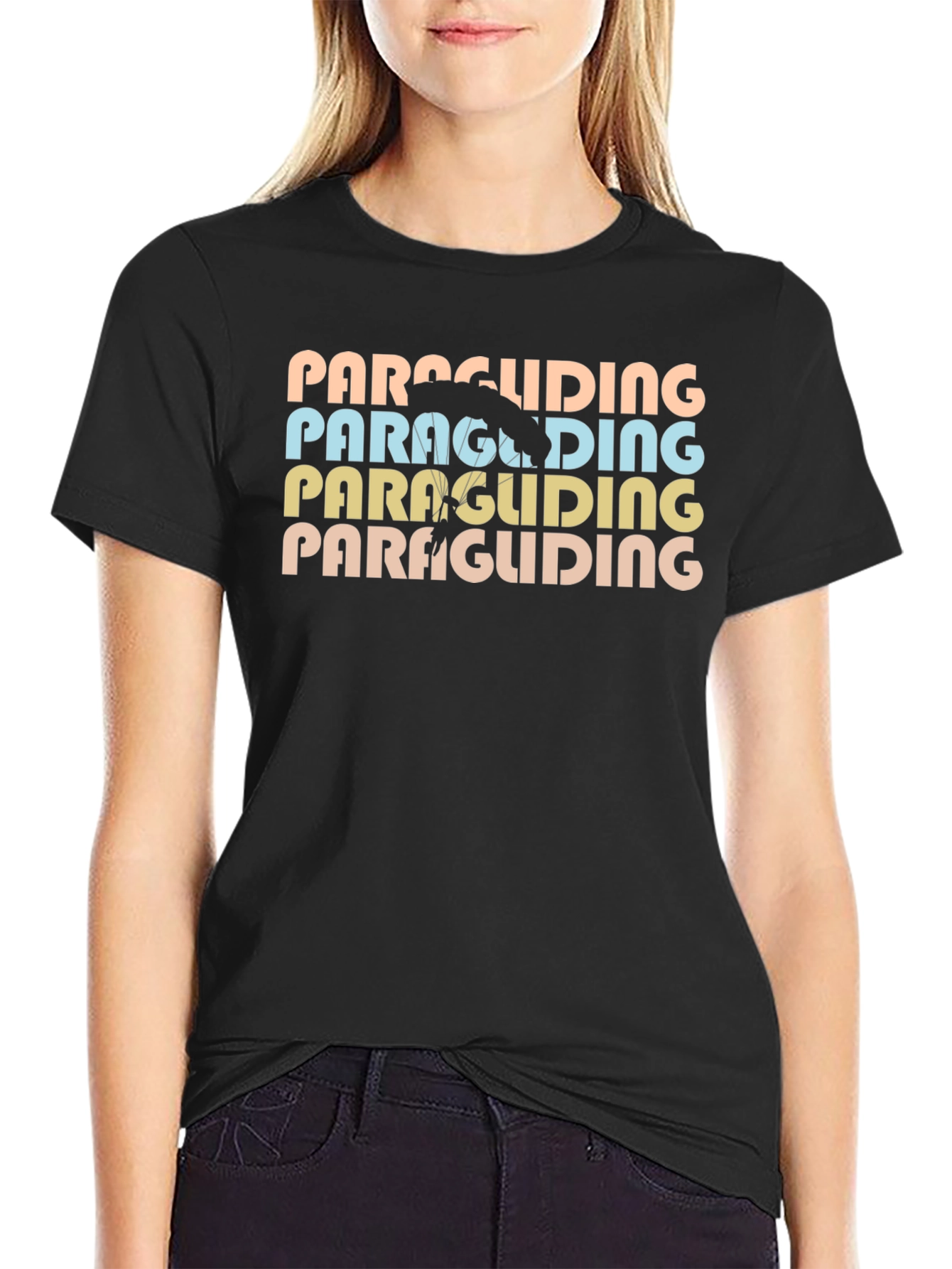 Paragliding Retro Style T-Shirt