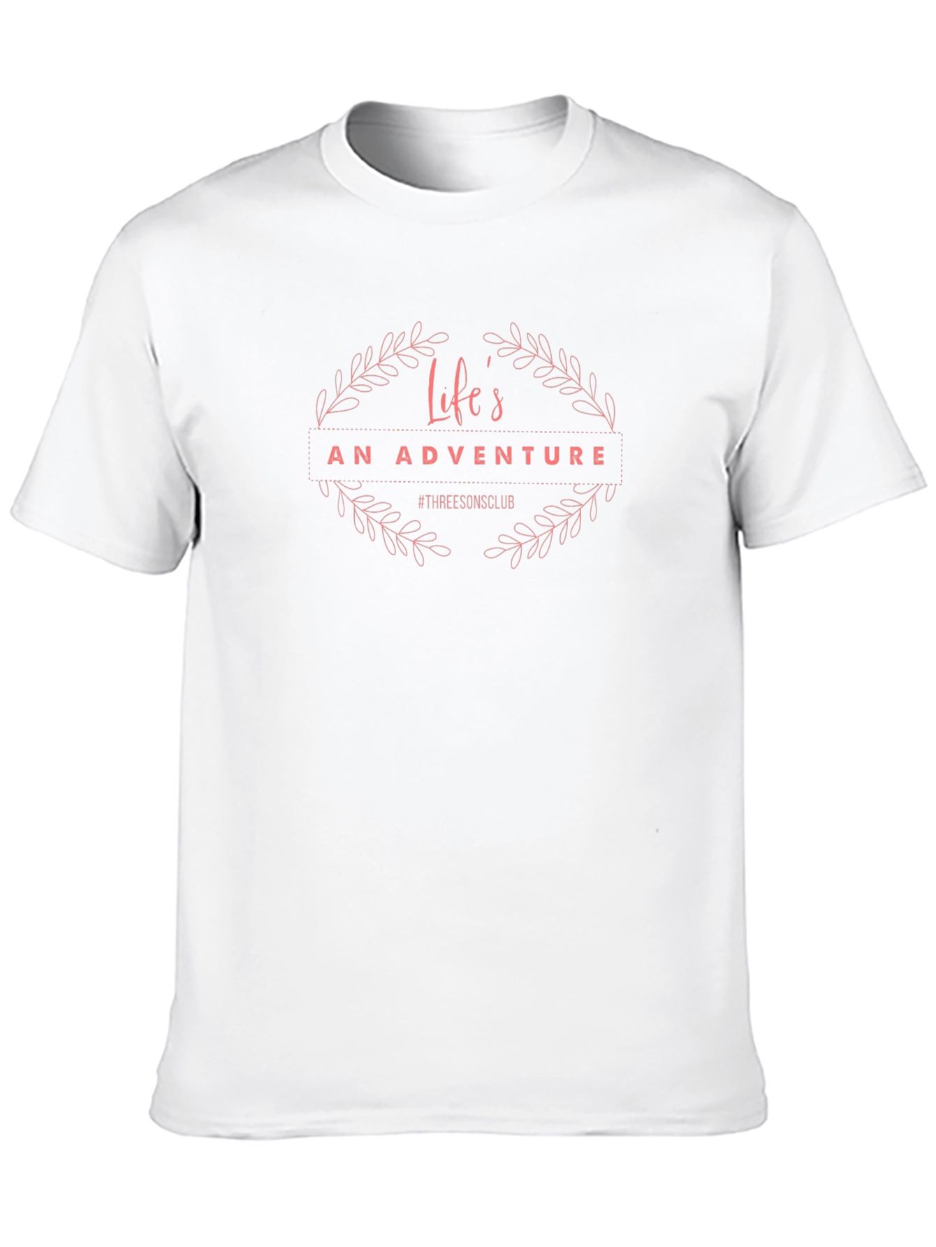 Lifes An Adventure Black T-Shirt