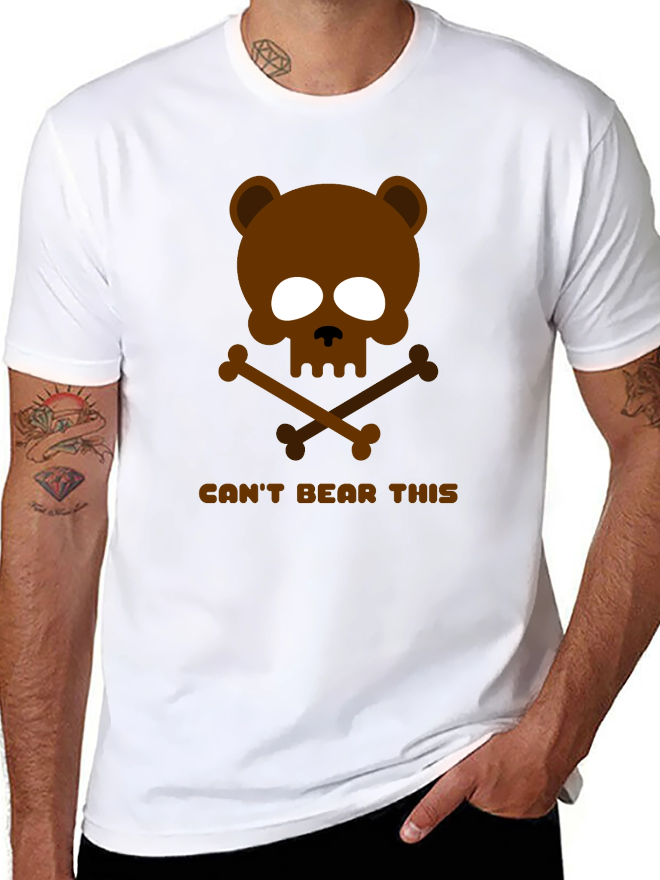 Cant Bear This Graphic T-Shirt - Mens Black Tee