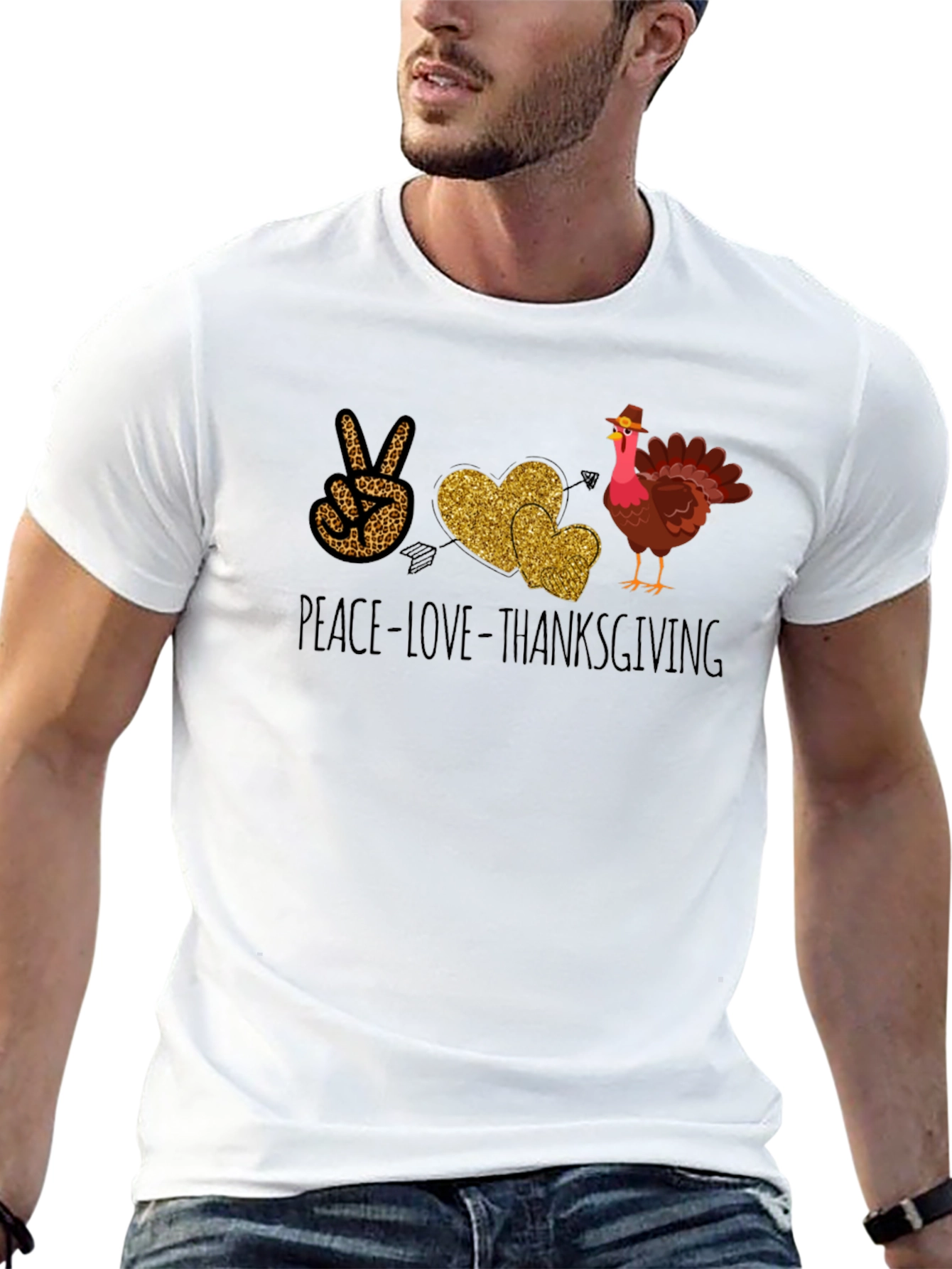 Peace Love Thanksgiving T-Shirt