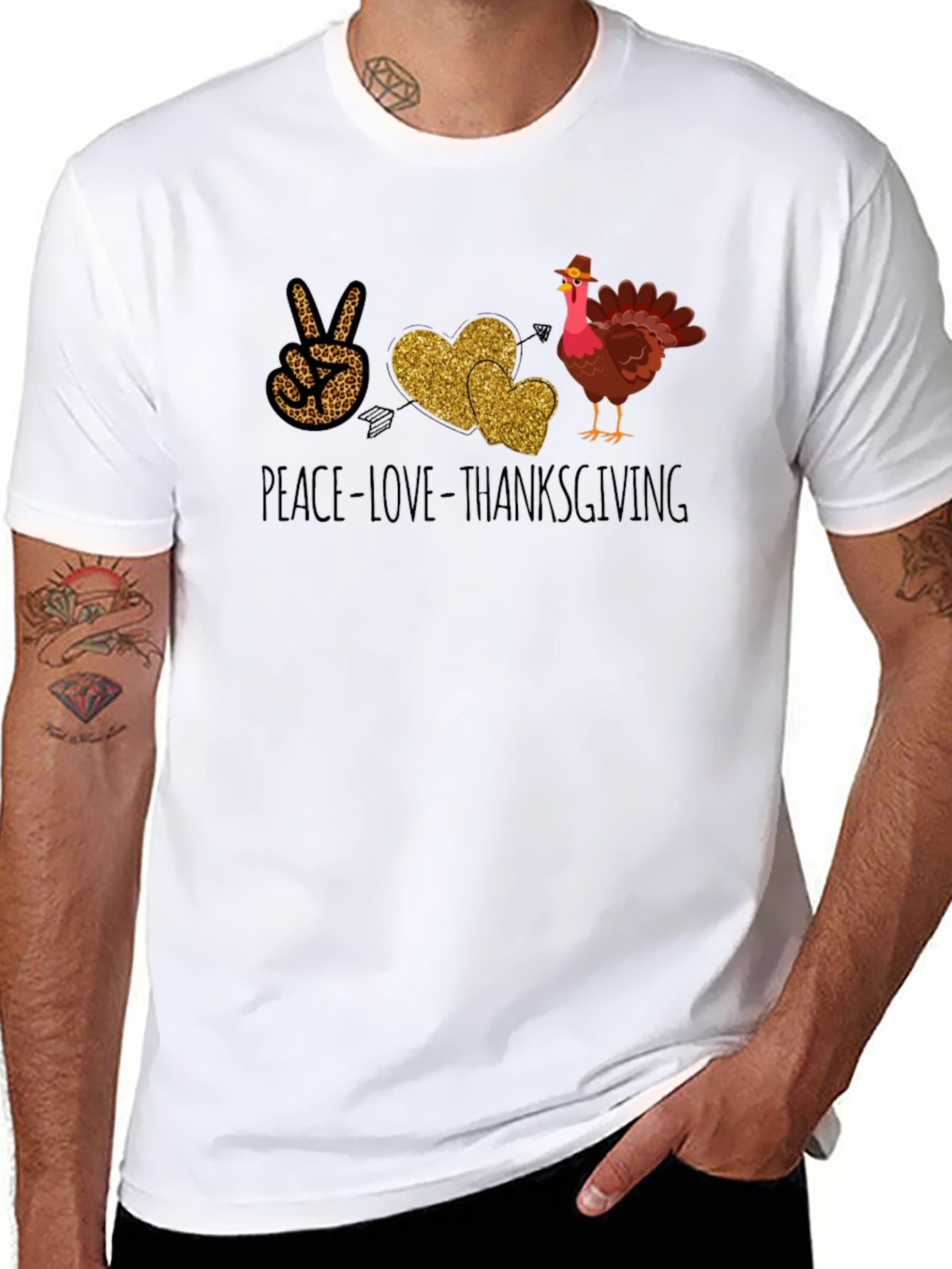 Peace Love Thanksgiving T-Shirt