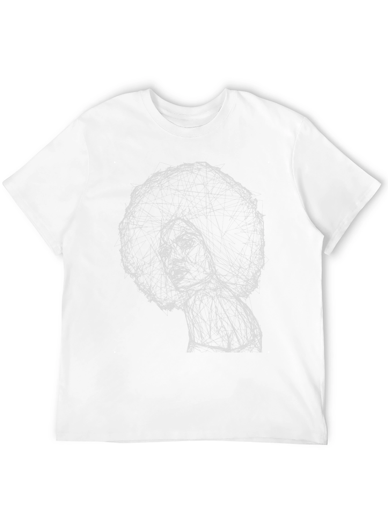 Afro Sketch Graphic Black T-Shirt