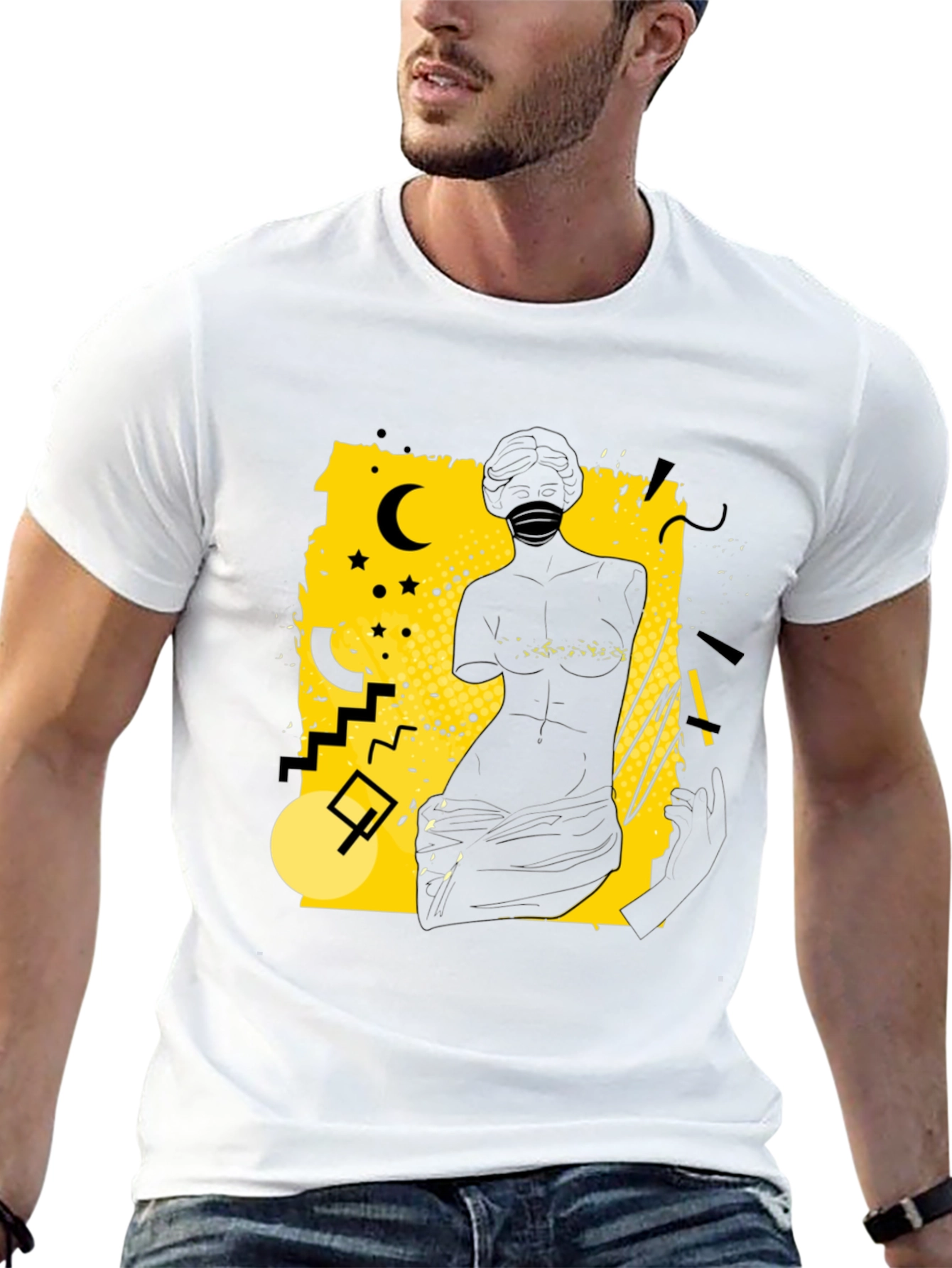 Abstract Silhouette Graphic Tee