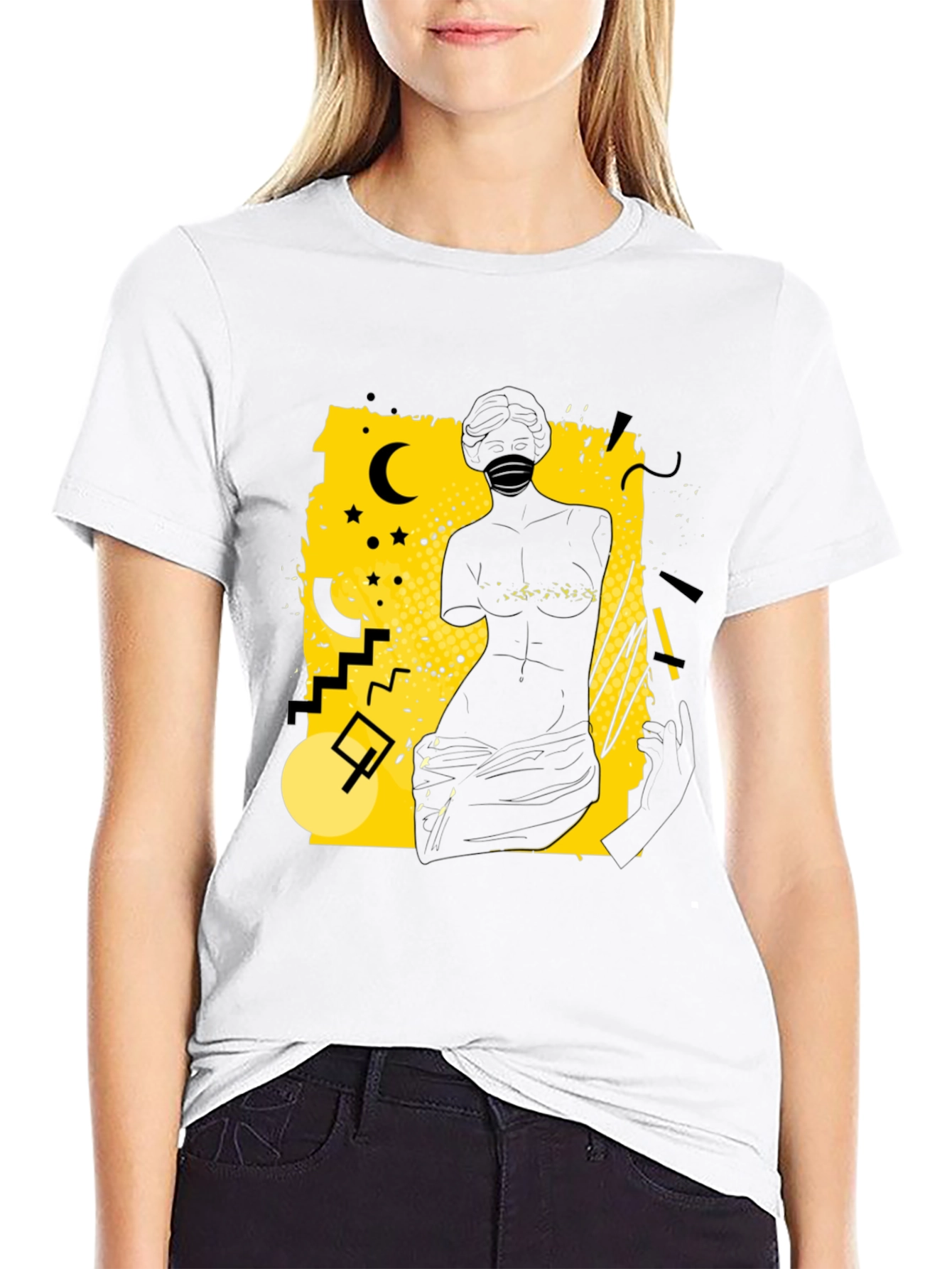 Abstract Silhouette Graphic Tee