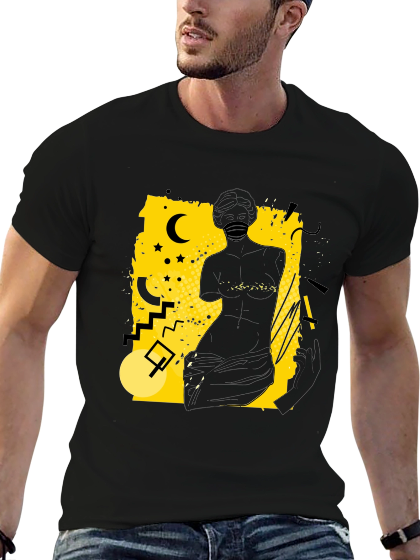 Abstract Silhouette Graphic Tee