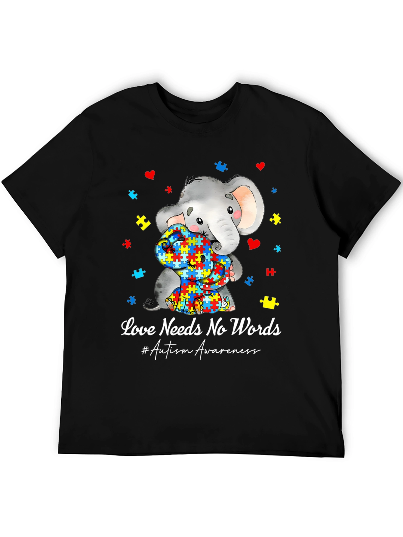 Autism Awareness Elephant Love T-Shirt