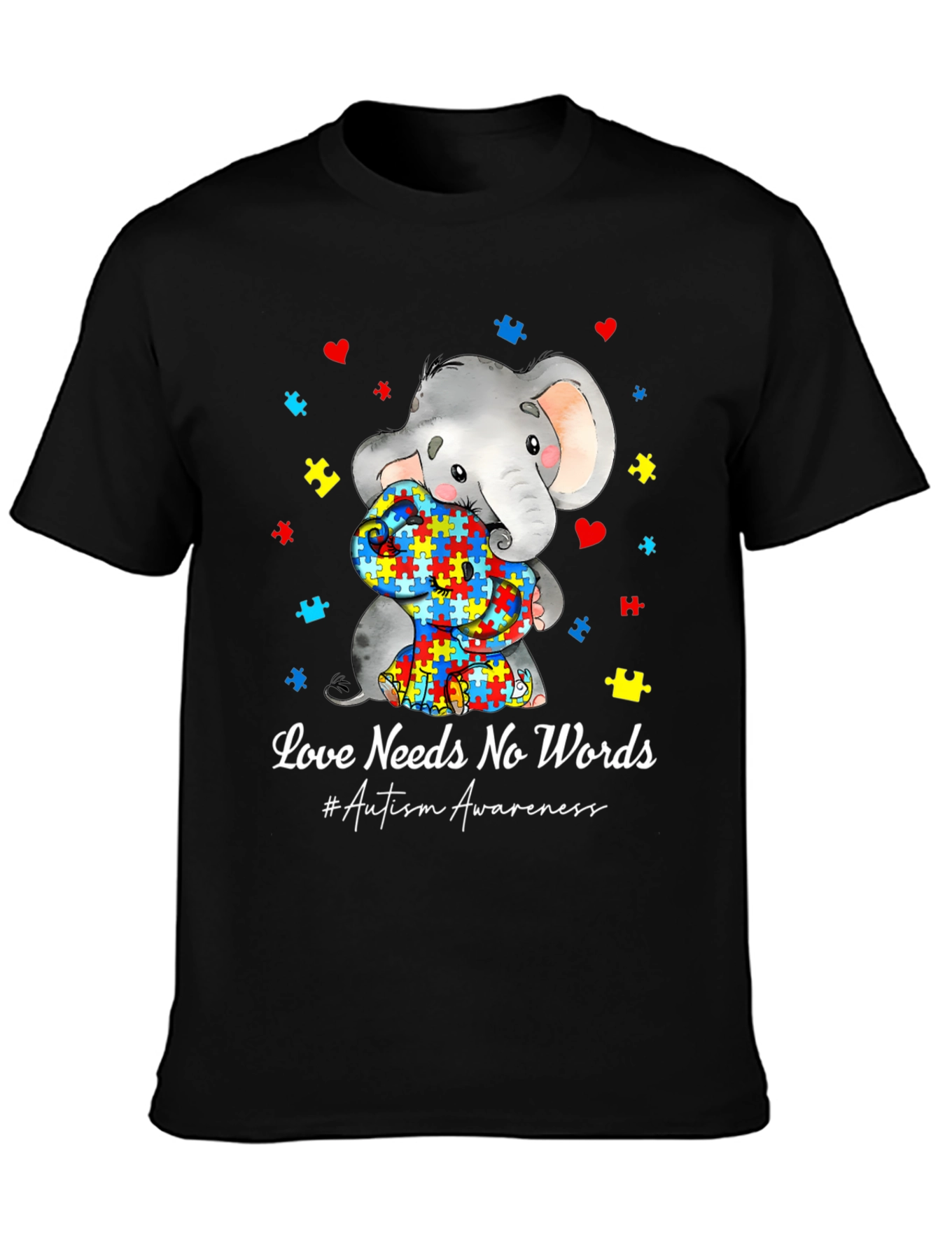 Autism Awareness Elephant Love T-Shirt